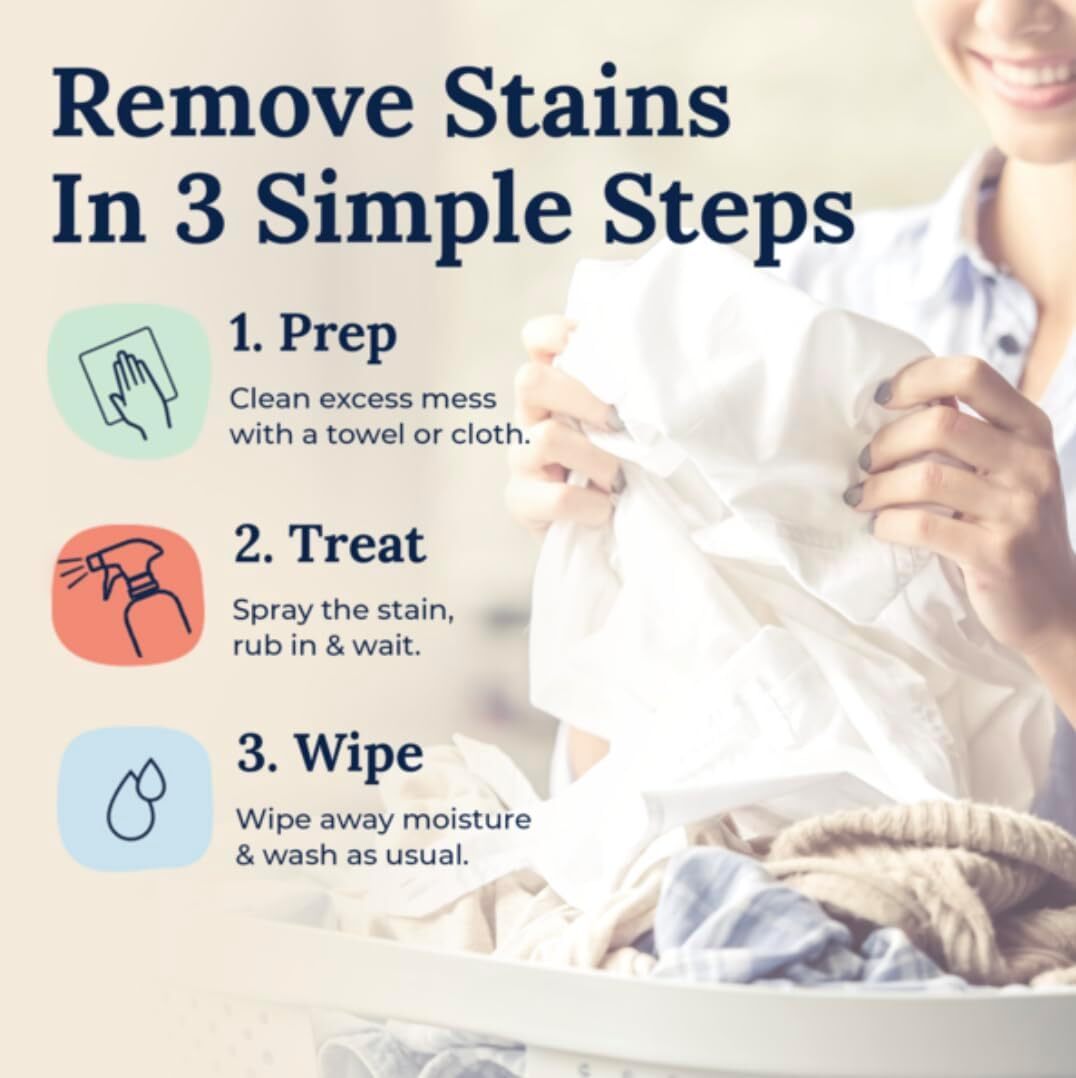 2 Pack Miss Mouth’s Stain Treater Spray 4oz – Baby Safe Remover for Food & Fabri