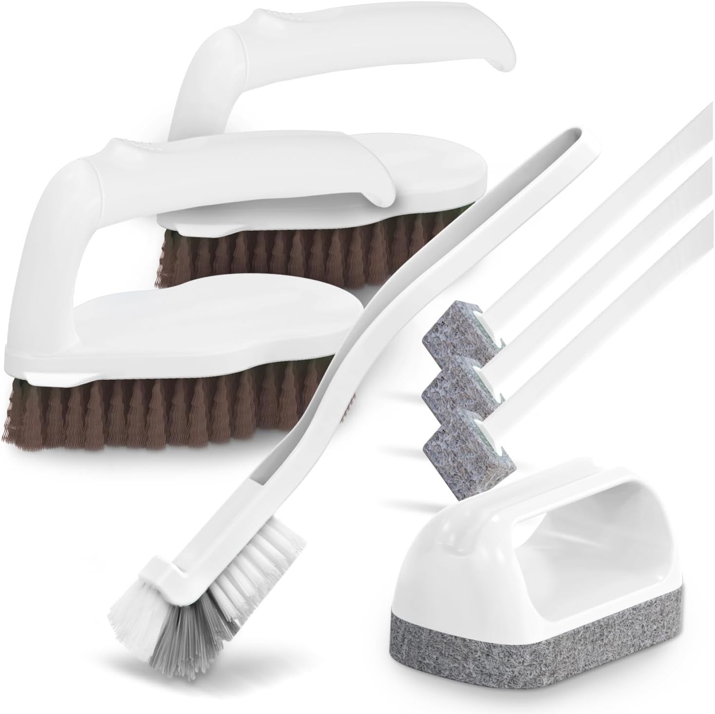 Cleaning Brush Set Scrub Grout Pool Bathroom Kitchen Tools