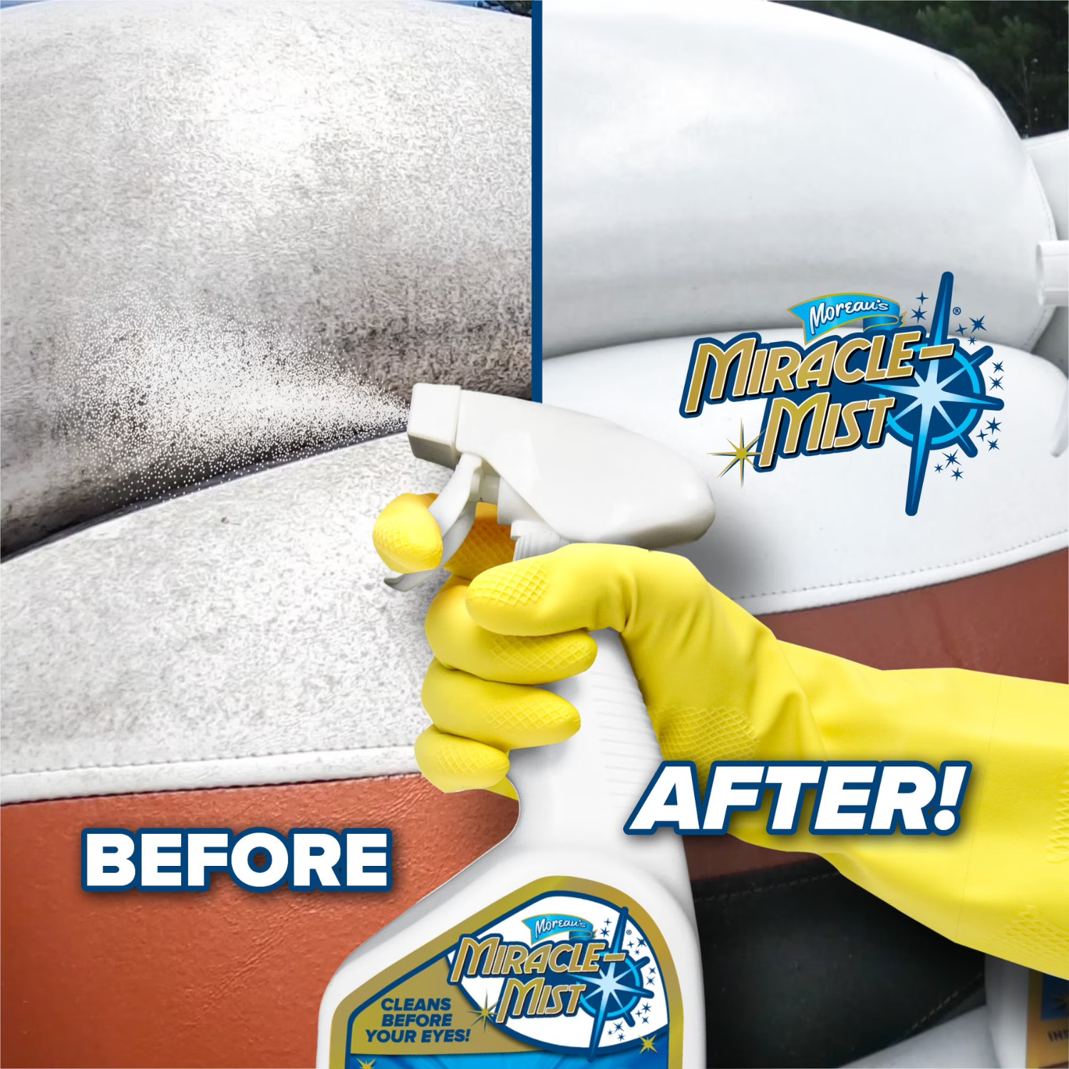 Miraclemist Instant, Mold & Mildew Spray Remover for RV & Boat’S Exterior, 32 oz