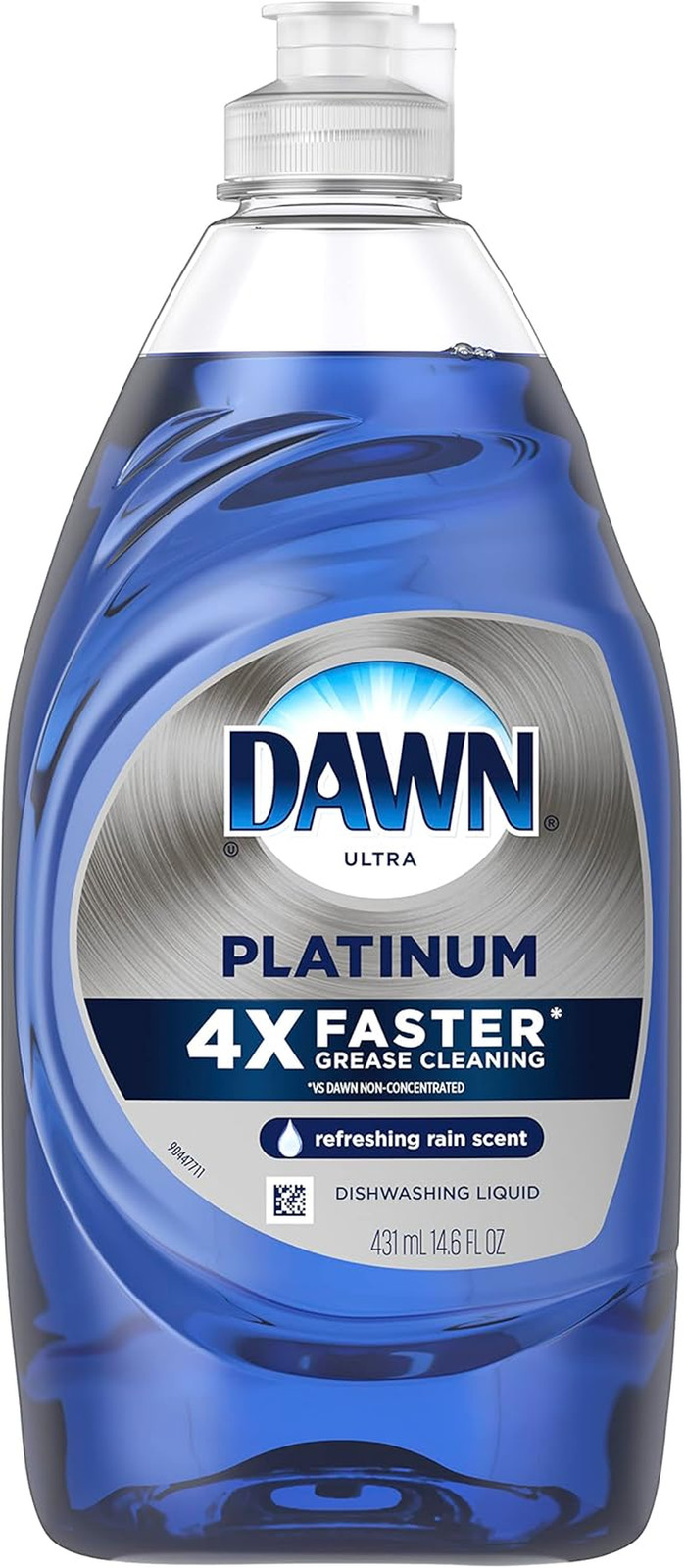 Platinum Dish Soap Liquid, Dishwashing Liquid, Grease Removal, Fresh Rain, 2X54.