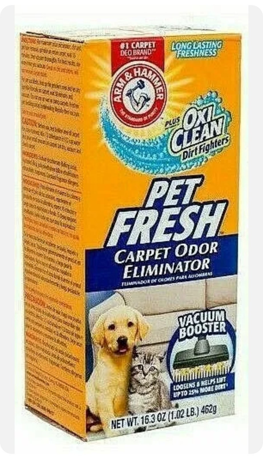 4 PK ARM & HAMMER OXI CLEAN PET FRESH CARPET ODOR ELIMINATOR 16.3 OZ