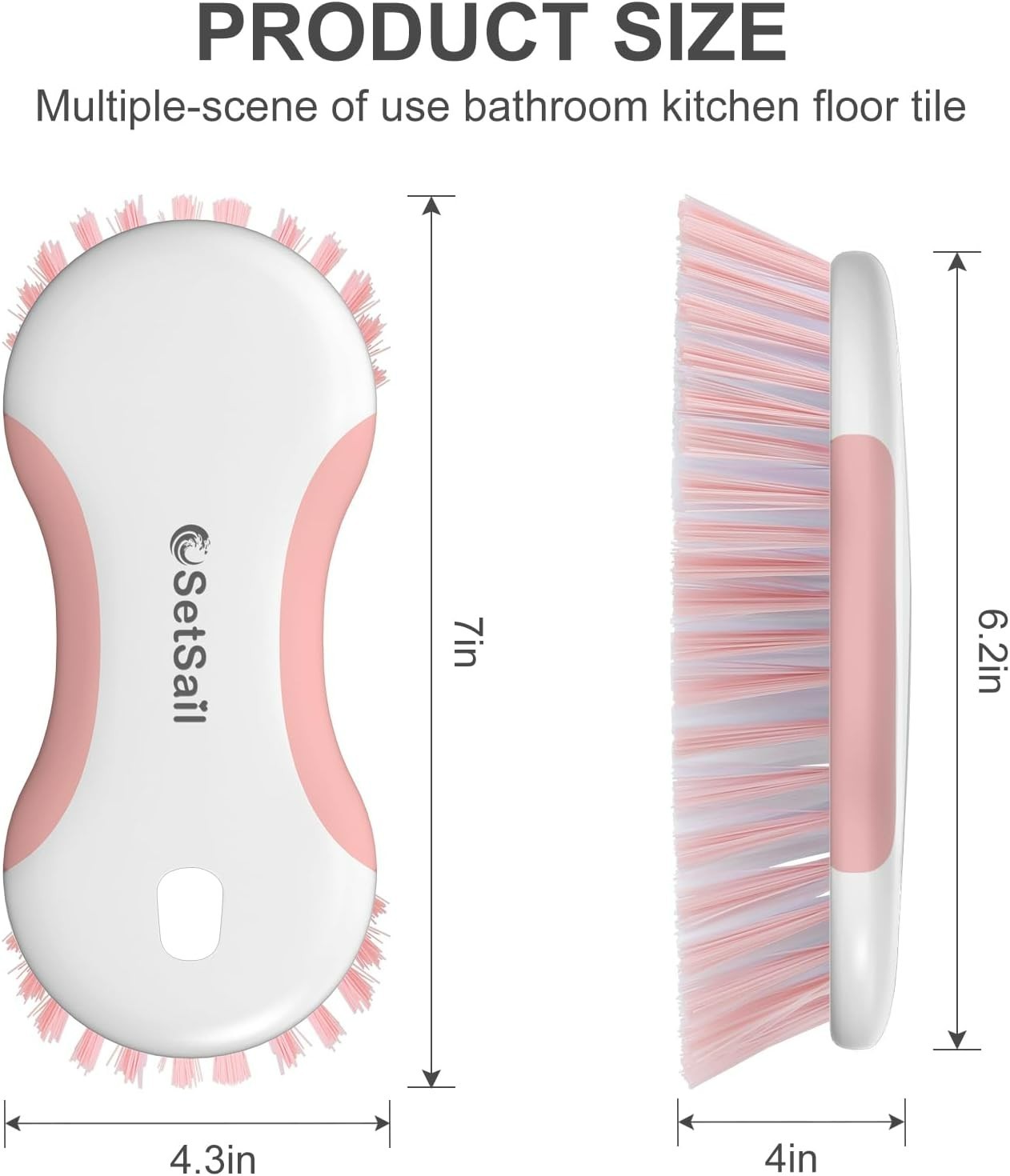 Durable Multi-Purpose Cleaning Brushes – Stiff Bristles & Ergonomic Design