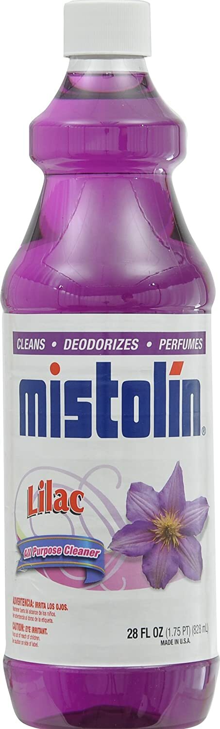 12 Pack Mistolin General All Purpose Cleaning Solution Lilac Scent 28 fl oz