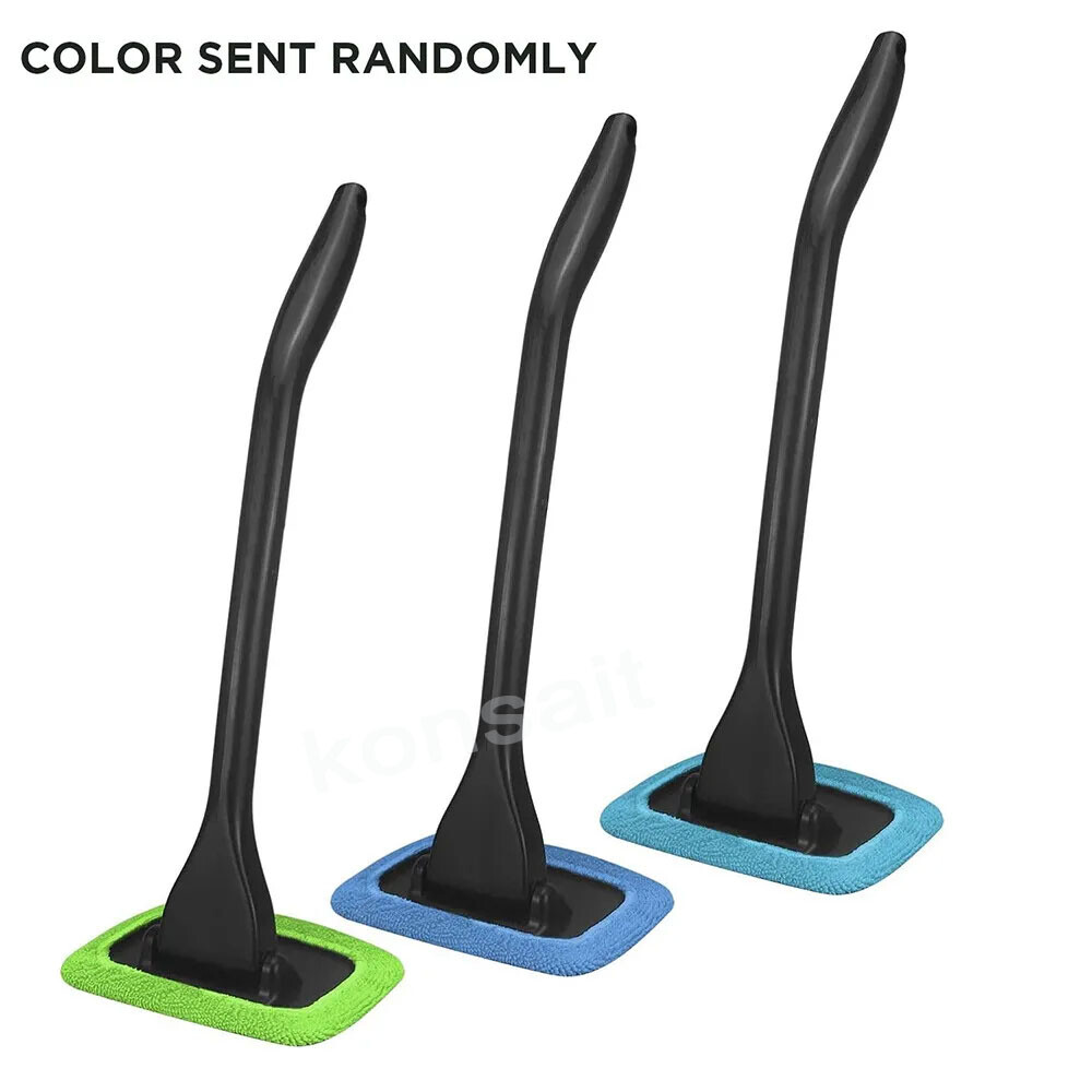 3PC Window Windshield Cleaning Tool Microfiber Car Wiper Cleaner Glass Brush USA