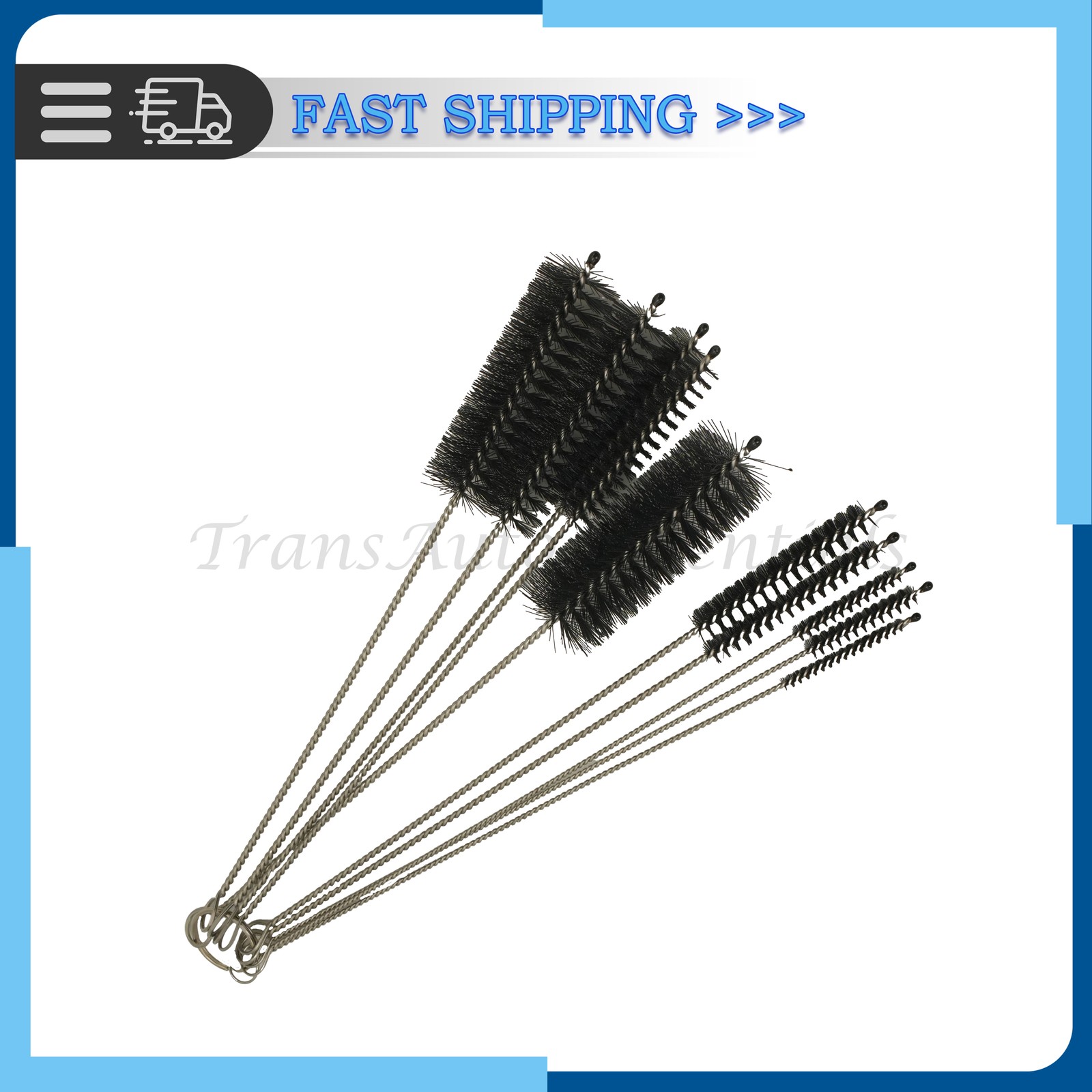 10PCS Set Nylon Small Long Cleaning Straw Brush Cleaner Bottle Tube Pipe US