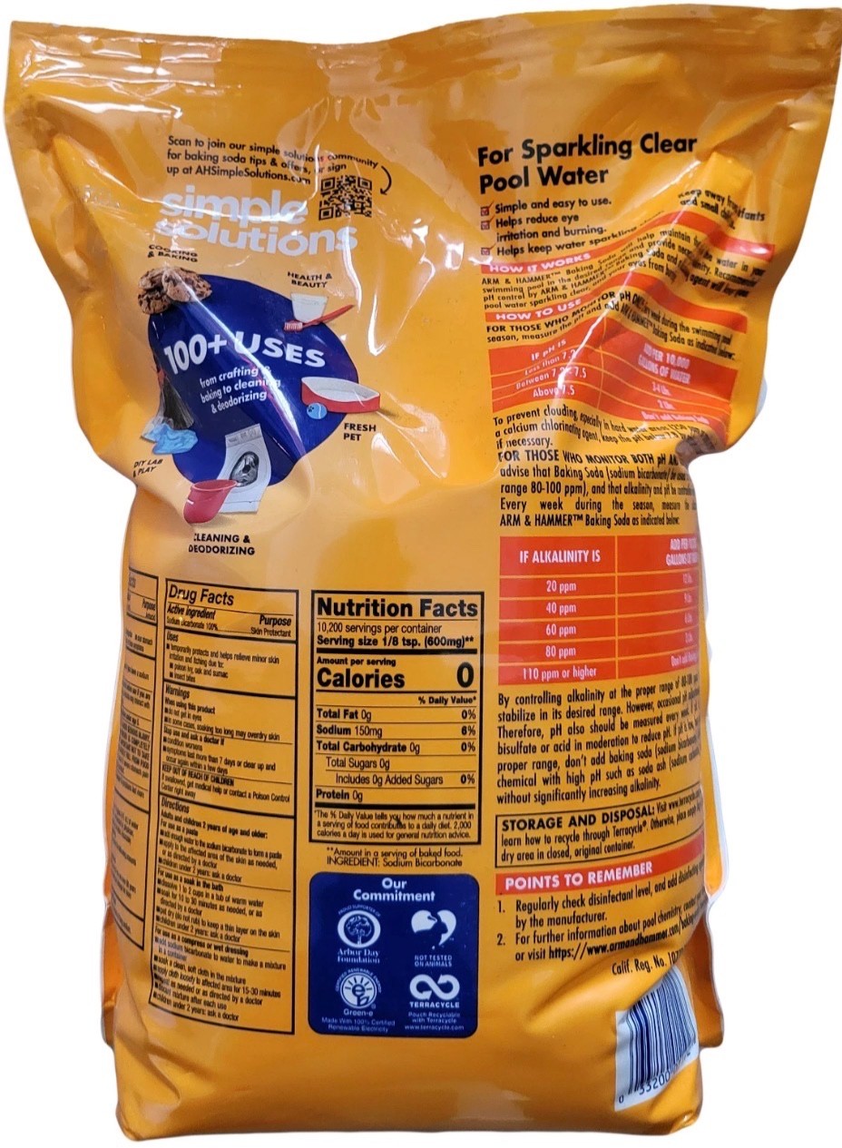 🔥Arm & Hammer Pure Baking Soda, 13.5lbs Free Shipping NEW