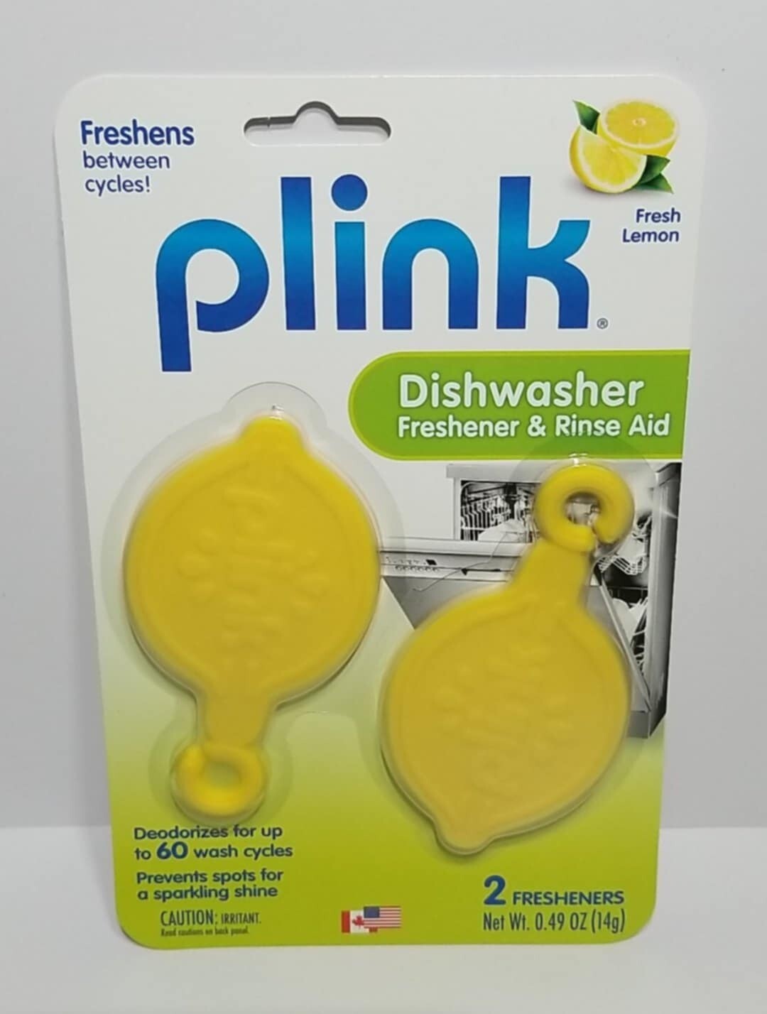 Plink By Summit ~Dishwasher Freshener Rinse Aid~ 2 .49oz Multi Action Deodorizer