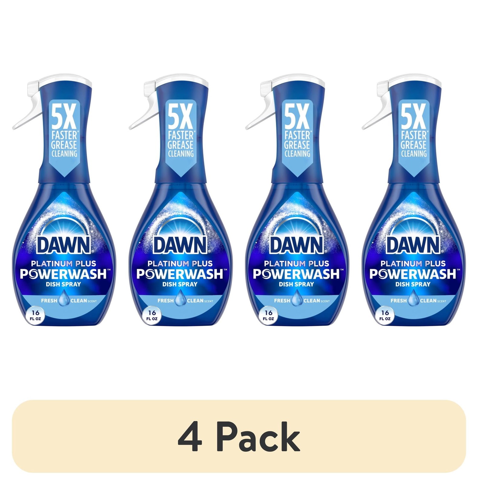 (4 pack Powerwash Spray Dish Soap Dishwashing Liquid Fresh 1 Starter Kit 16 Fl