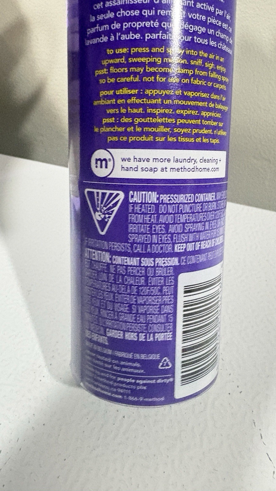 Vintage Method Air Refresher French Lavender 6.9oz Powered by Air Discontinued