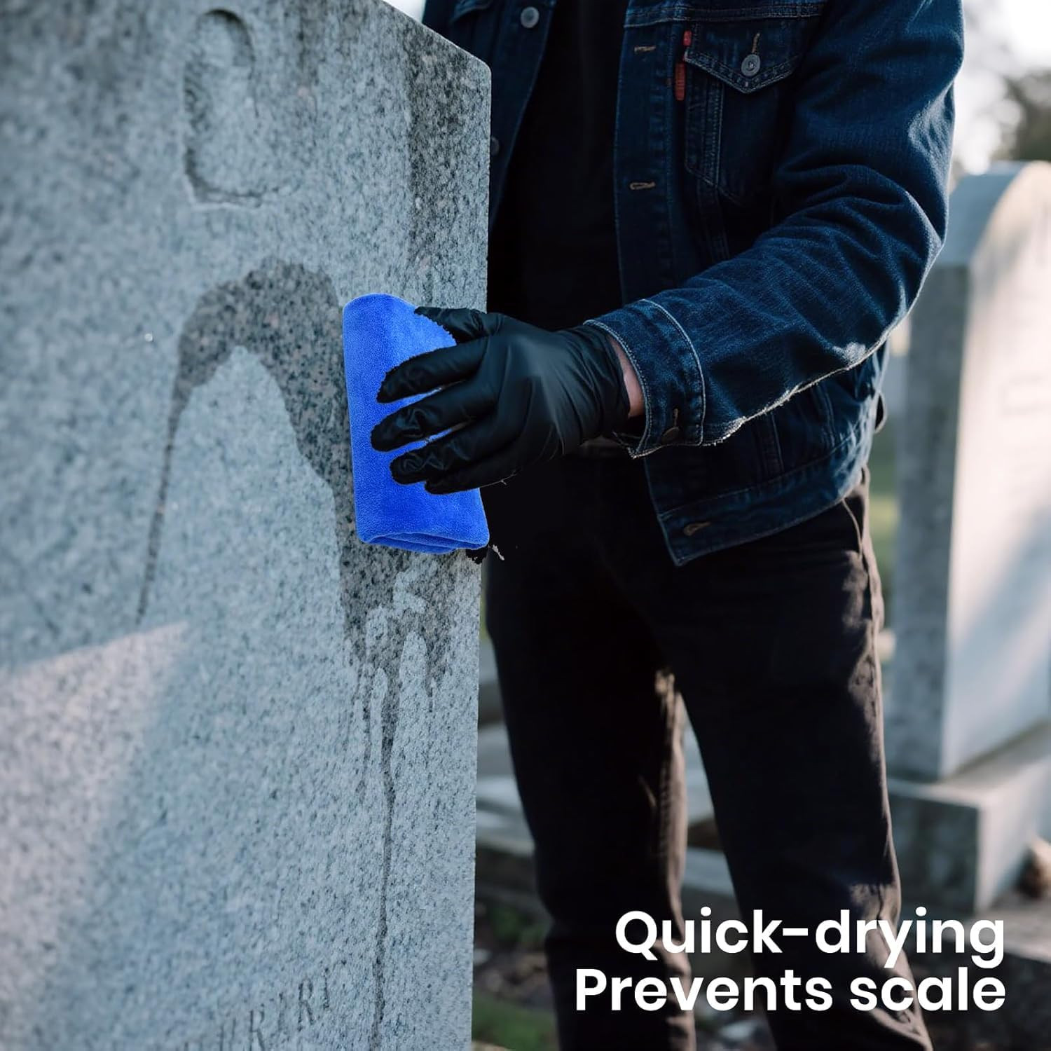 Headstone Cleaner Kit for Grave Cleaning, Cemetery Granite Gravestone Cleaner