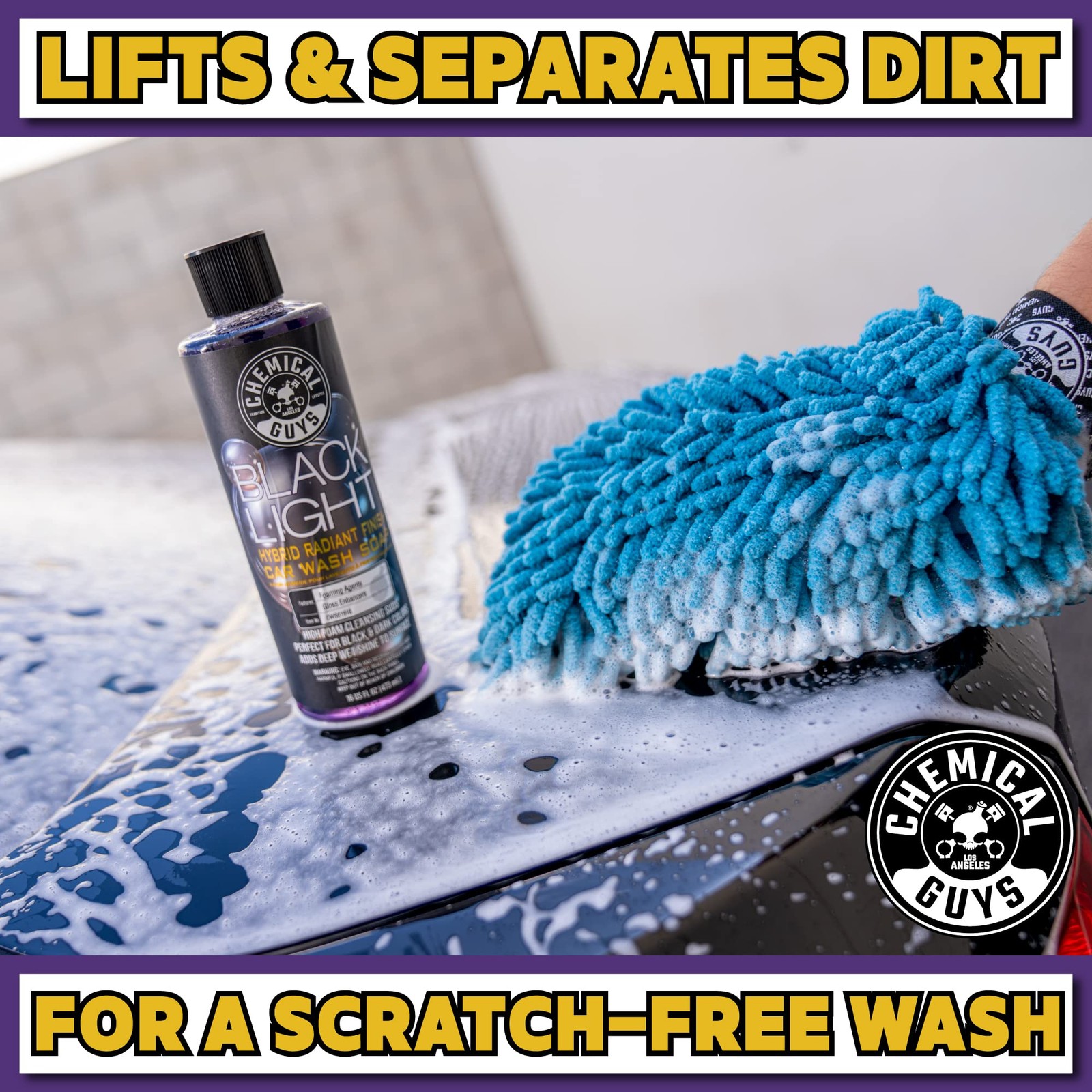 Foaming Car Wash Soap for Foam Cannons and Guns High-Performance Black