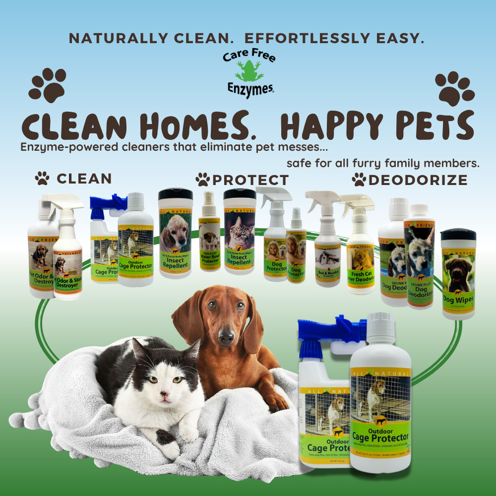 Outdoor Kennel & Cage Cleaner Concentrate | Eliminates Urine & Waste Odors | 32
