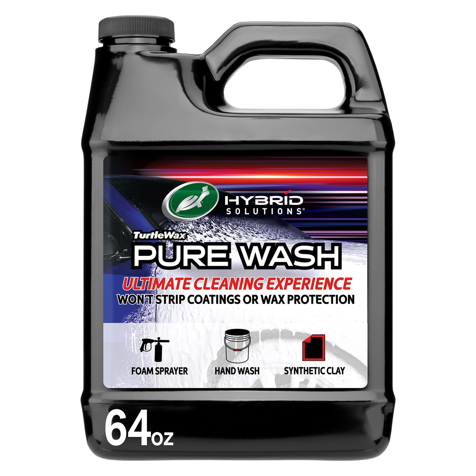 64oz Turtle Wax 54320 Hybrid Solutions Slick-N-Slide Pure Wash, pH Neutral