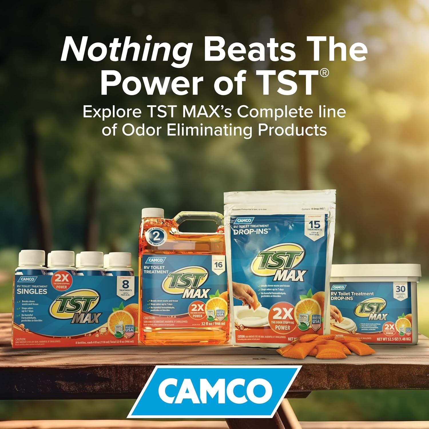 Camco TST MAX Camper / RV Toilet Treatment (Pack of 1) | Septic Safe Formula,Gal