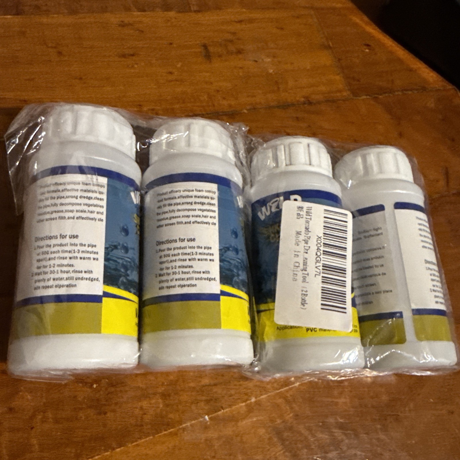 Wild Sink and Drain Cleaner,Wild Tornado Sink And Drain 6 in the package