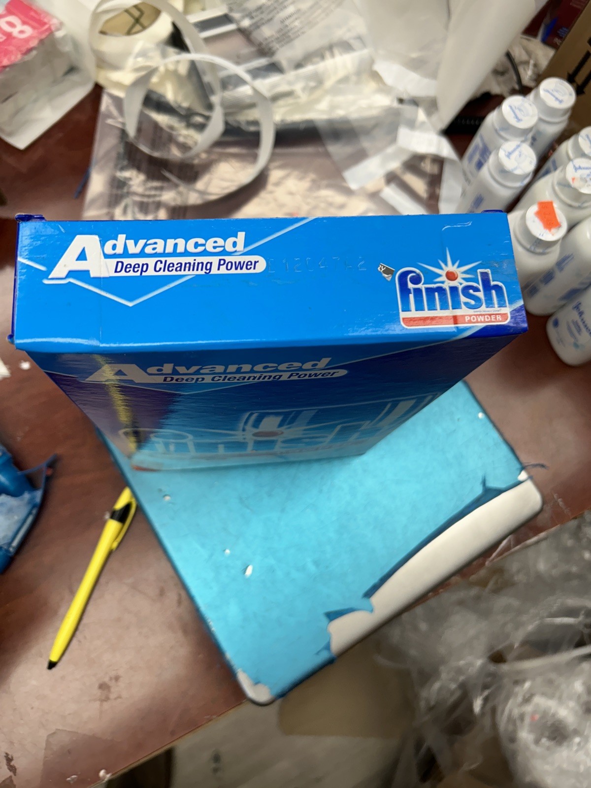 Finish Powder Dishwasher Detergent Orange Fresh Scent 75 Oz. Advanced Deep Clean