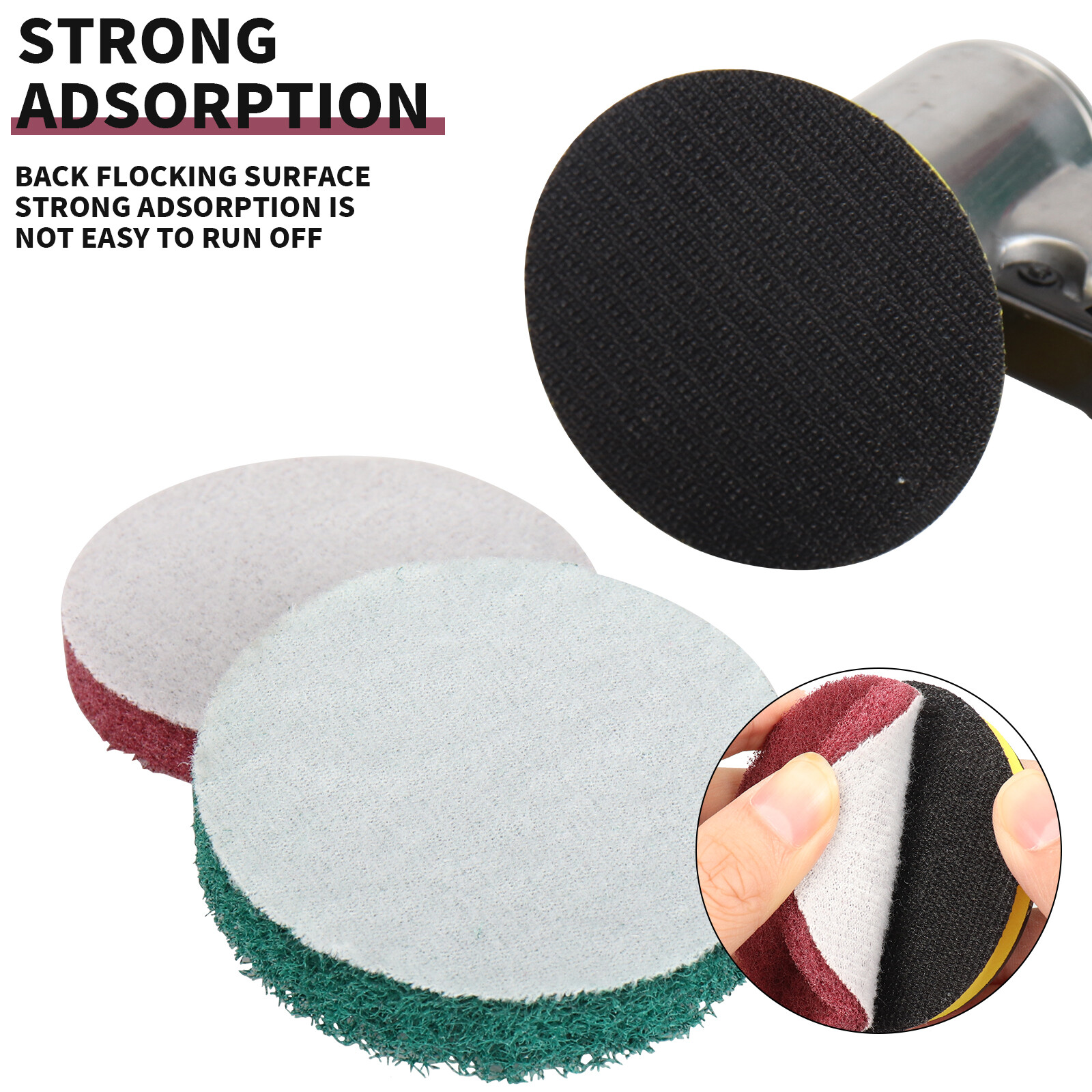 11PC 4″ Drill Power Brush Scouring Pad Tile Power Car Scrubbing Pad Cleaning Kit