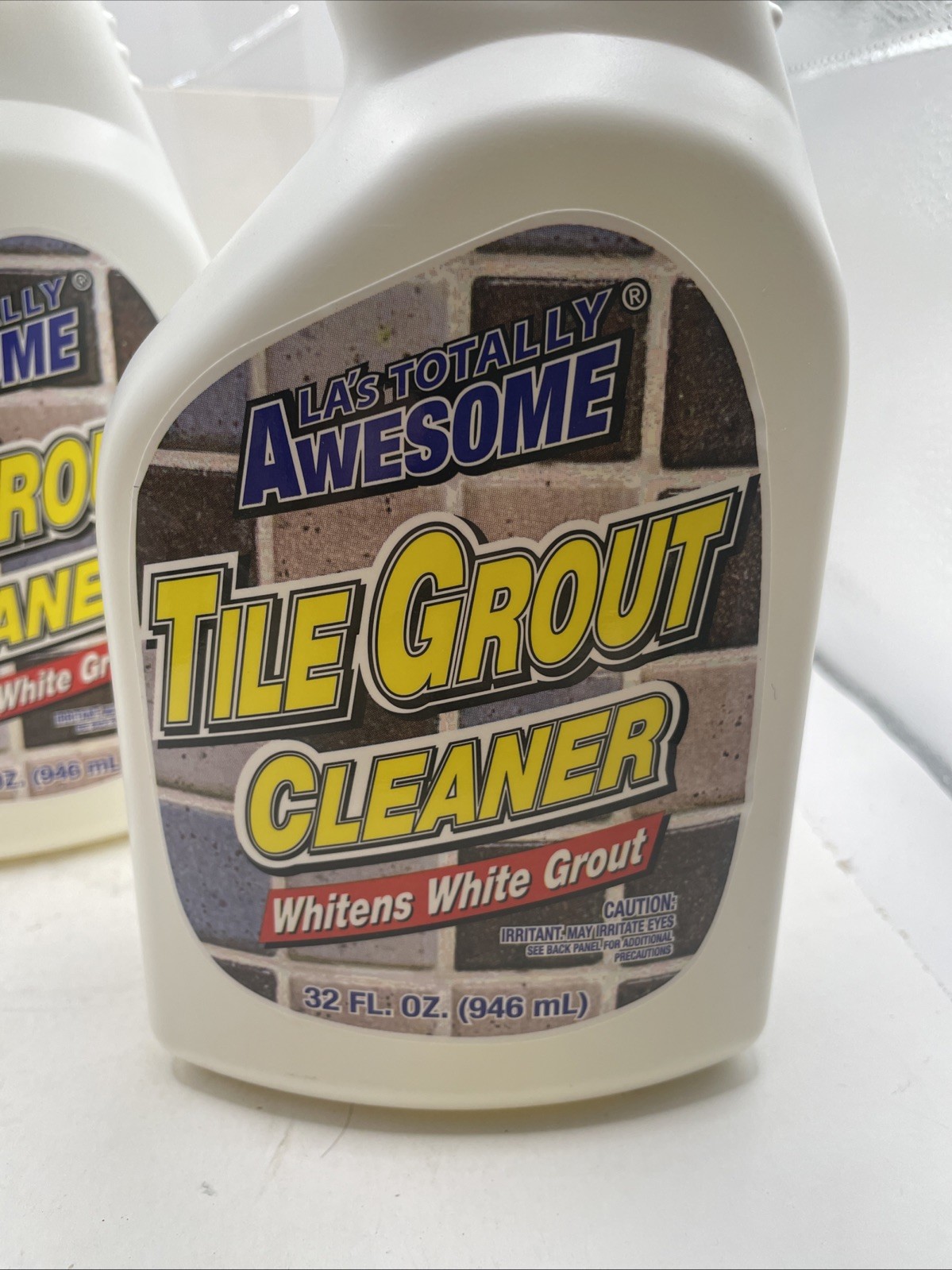 2 PACK- LA’s Totally Awesome Tile Grout Cleaner, Whitens White Grout! (32 Fl Oz)