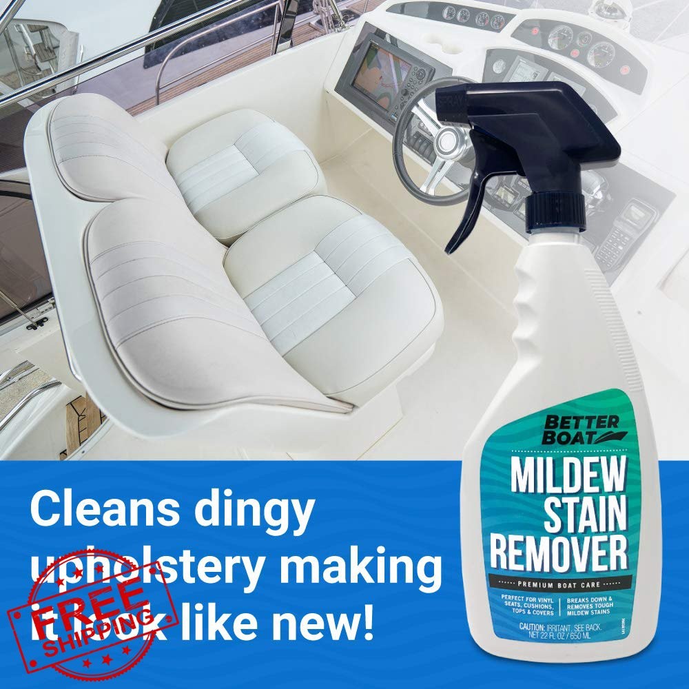 Better Boat Mold Mildew Stain Remover 22oz Spray Fabric Vinyl