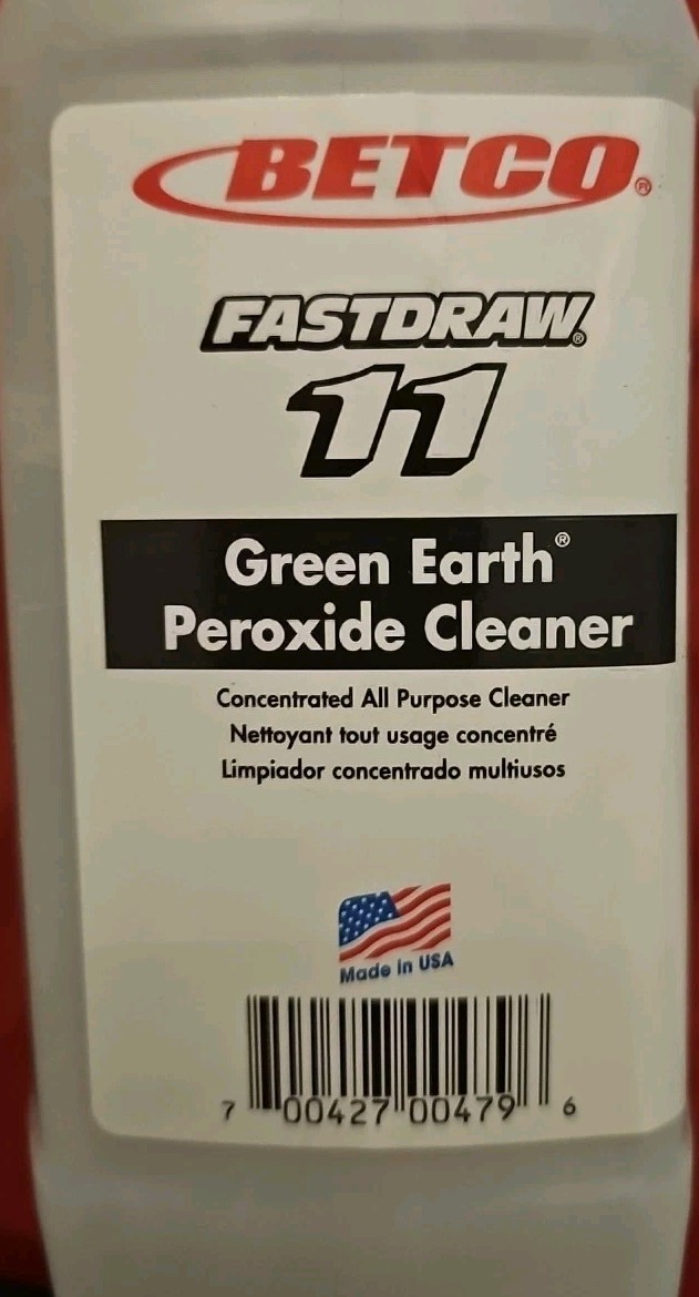 2 Bottles BETCO 336 FASTDRAW 11 Green Earth Peroxide Cleaner 2L (2 Total)