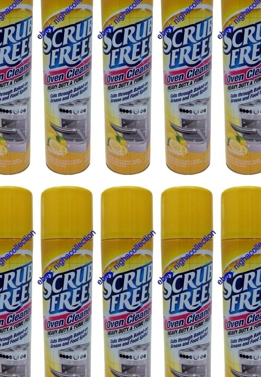 10 X Scrub Free Oven Cleaner Heavy Duty & Fume Free Cuts Through Baked On 9.7 oz