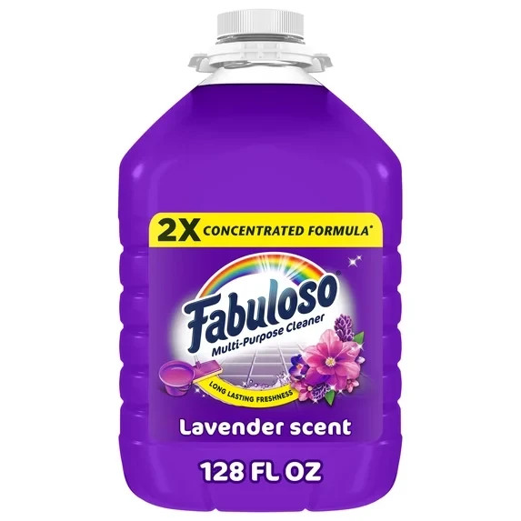 2X Multi-Purpose Cleaner, No Rinse Floor Cleaner, Lavender Scent, 128 fl oz
