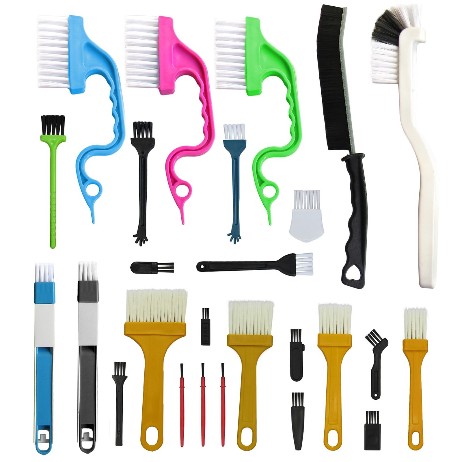 26Pcs Small Cleaning Brush,Crevice Cleaning Brushes Small Spaces,Gap Cleaning…