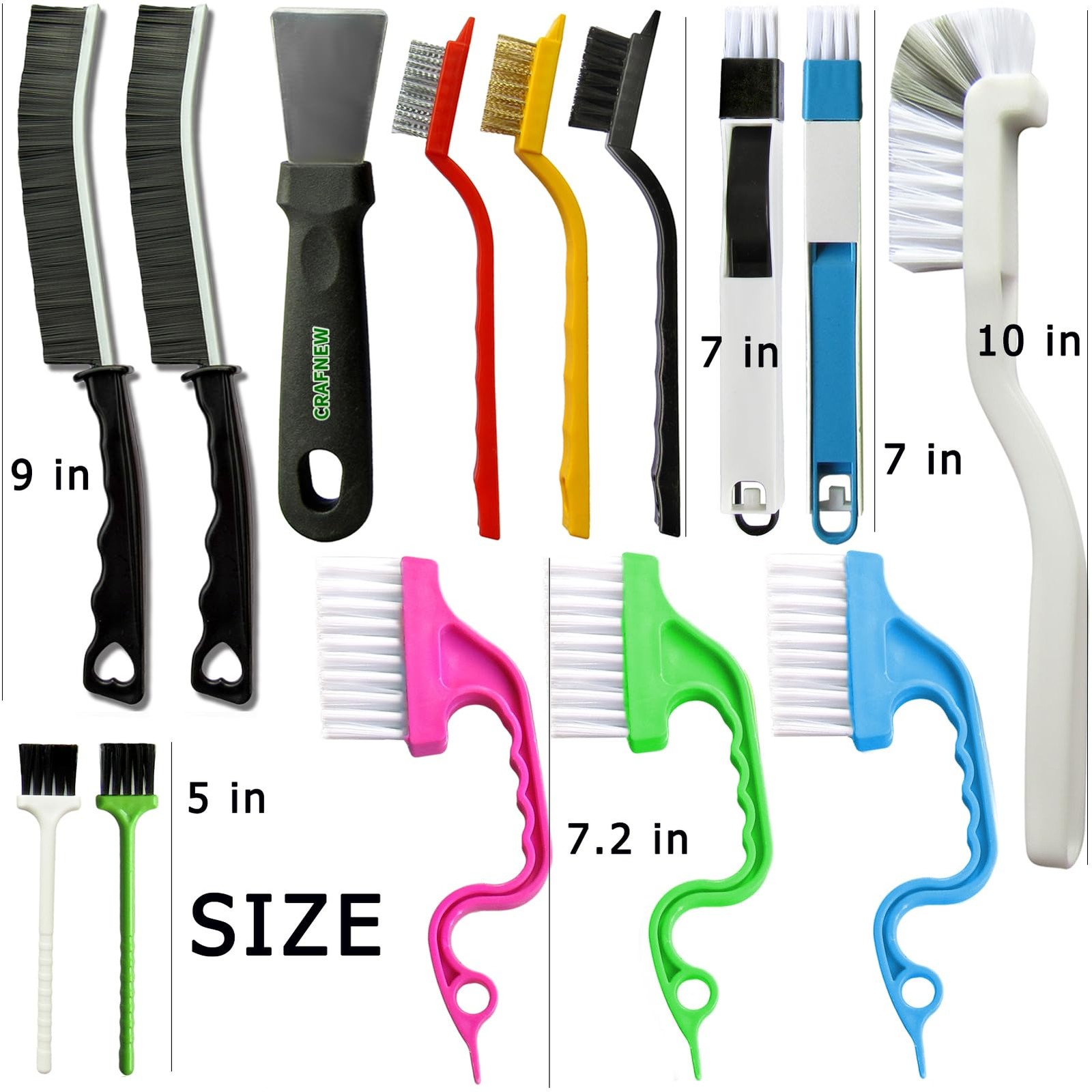 14Pcs Small Crevice Cleaning Brush Set, Groove Gap Cleaning Tool for Cleaning…