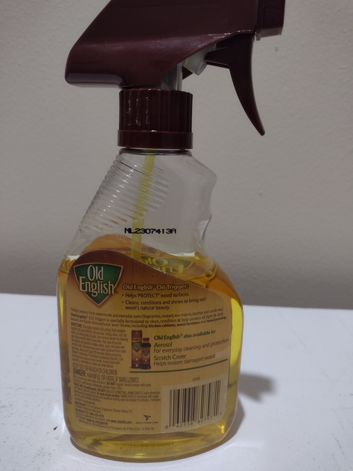 OLD FORMULA!!! OLD ENGLISH Wood Conditioner & Cleaner Lemon Scent Partial READ