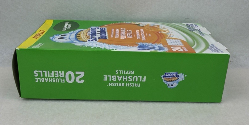 Scrubbing Bubbles Fresh Brush Toilet Cleaning System Citrus 20 Flushable Refill.