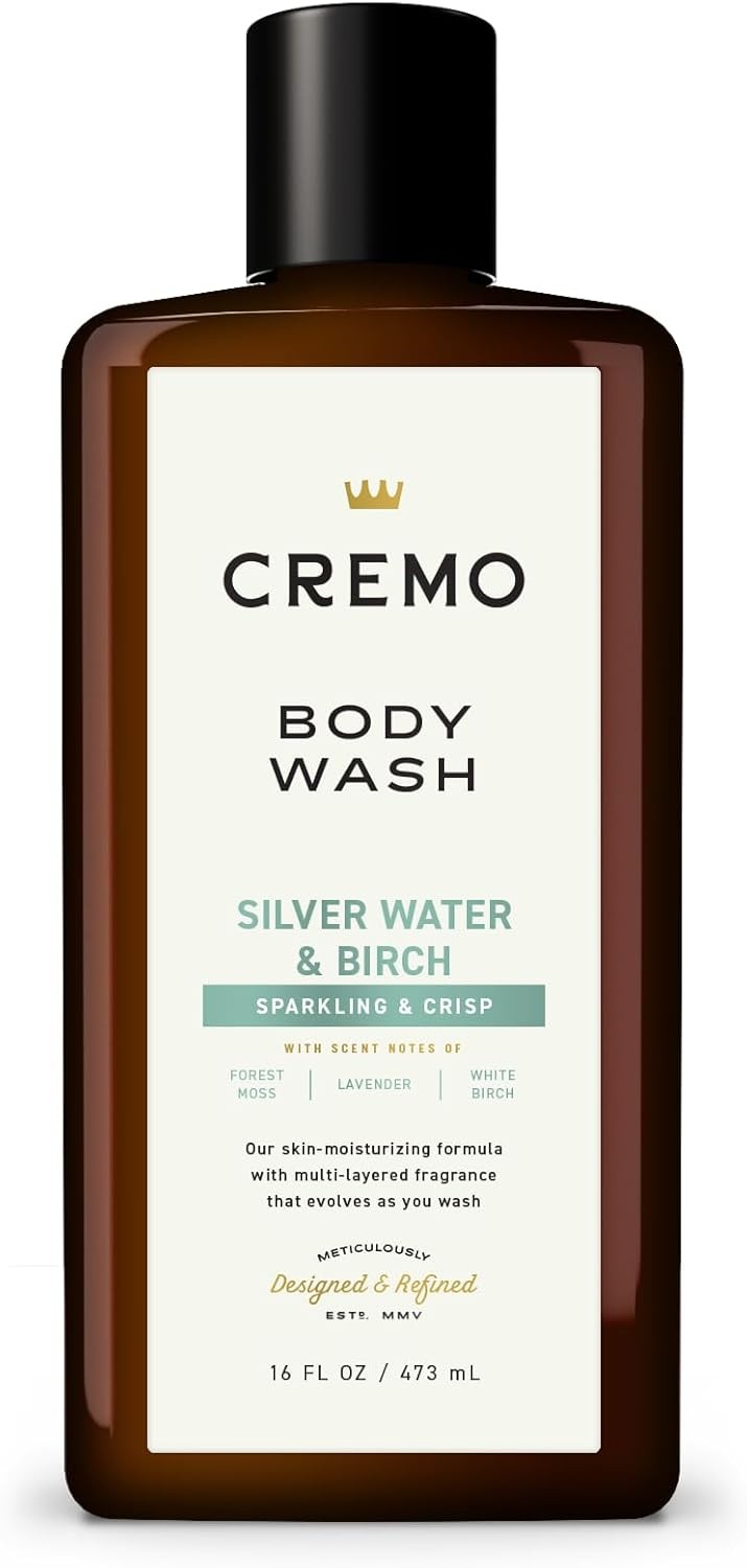 Body Wash for Men, Rich-Lathering Silver Water & Birch, 16 Fl Oz