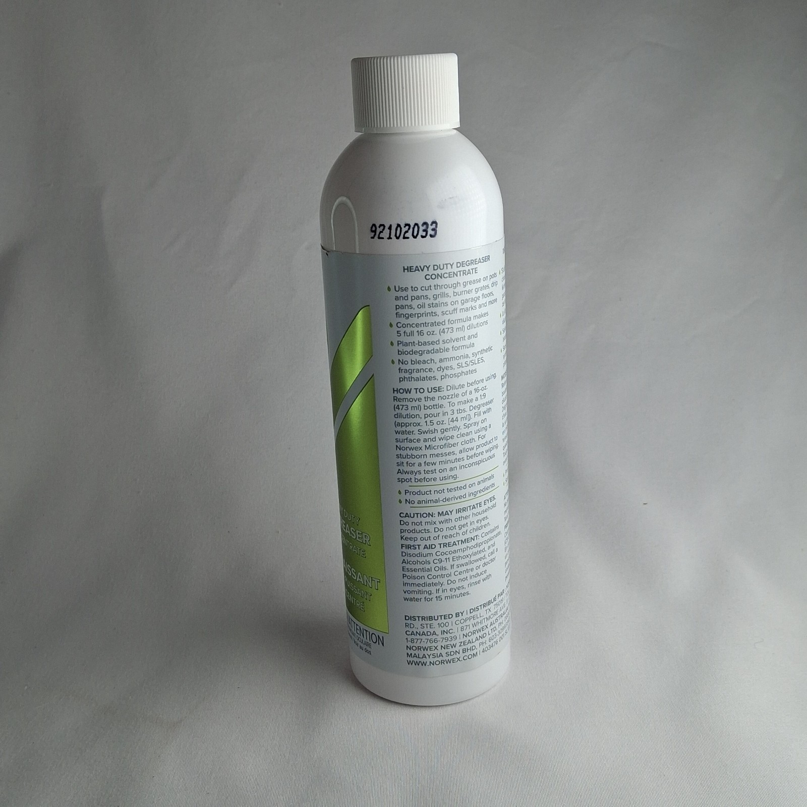 Norwex Heavy Duty Degreaser NEW 8 oz Concentrated Grease Remover Multi-Cleaner