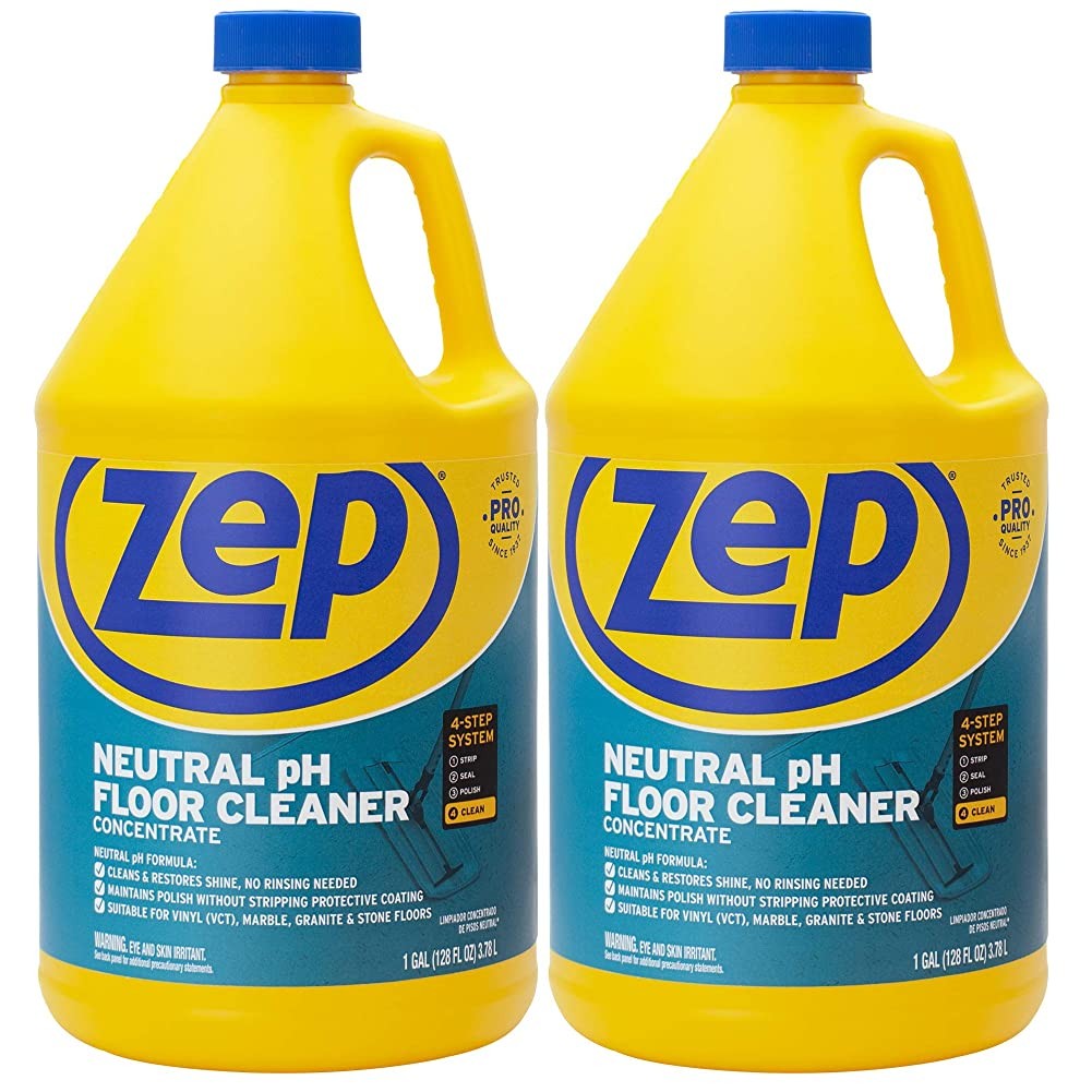 Zep Neutral pH Industrial Floor Cleaner – 1 Gallon (Case of 2) – ZUNEUT128 –