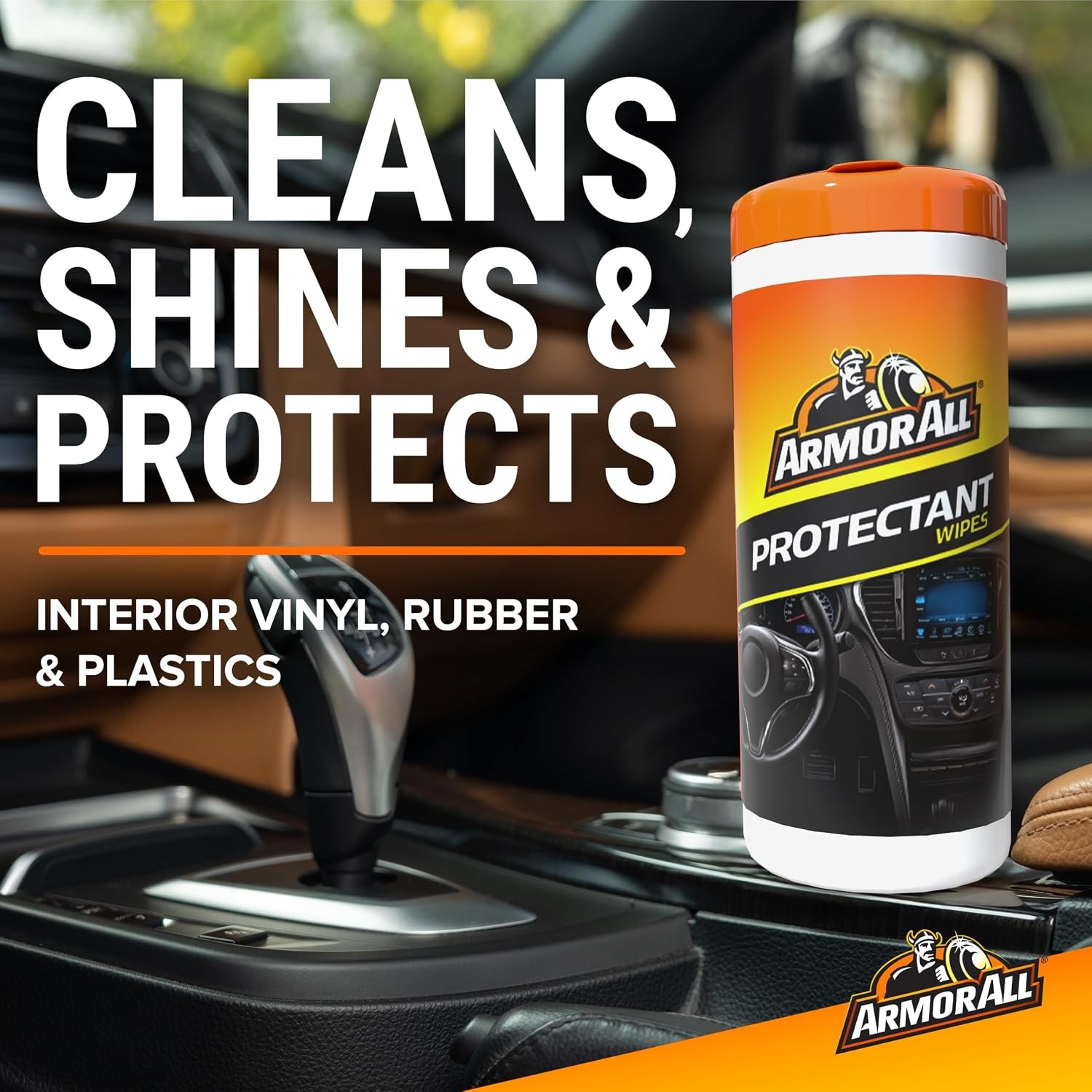 Armor All Car Interior Cleaning Kit 90 Count Glass Cleaner Wipes Pack