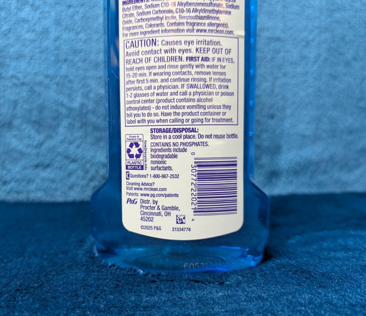2 – 23oz Mr. Clean Multi Surface Cleaner Febreze Ocean Household Scent