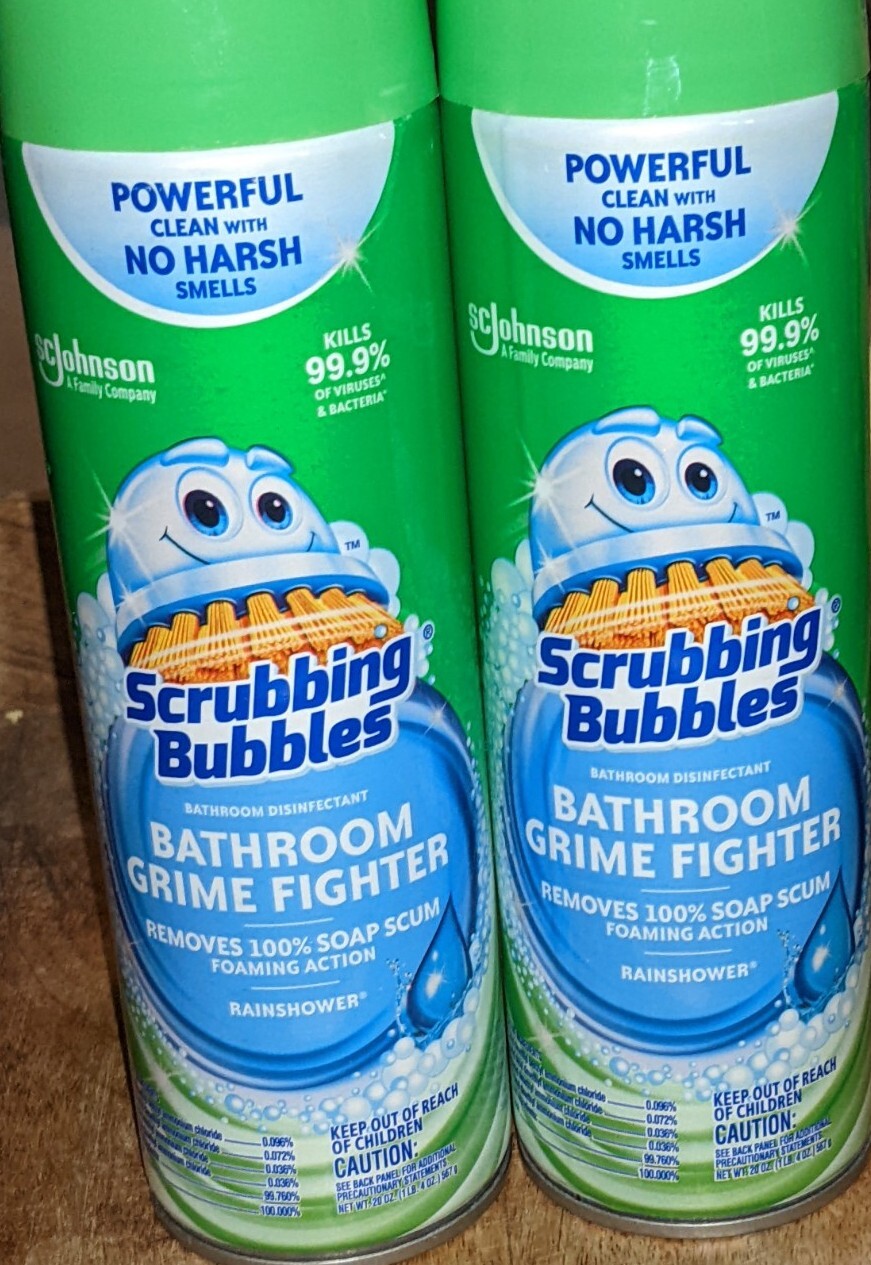 6 Ct Scrubbing Bubbles 20 Oz Rainshower Bathroom Grime Fighter Foam Spray