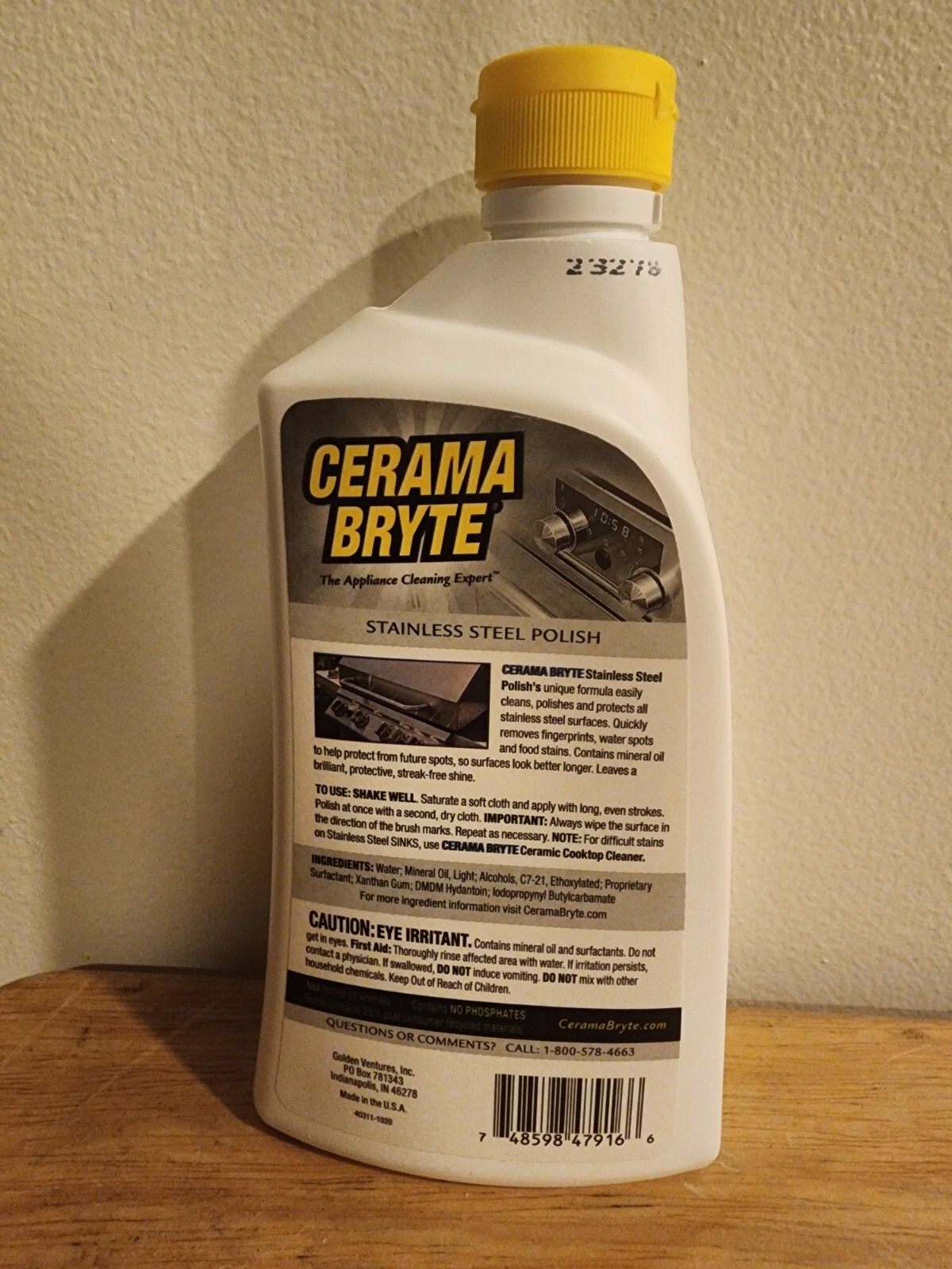 Cerama Bryte 20618 Ceramic Cooktop Cleaner (18oz Bottle)