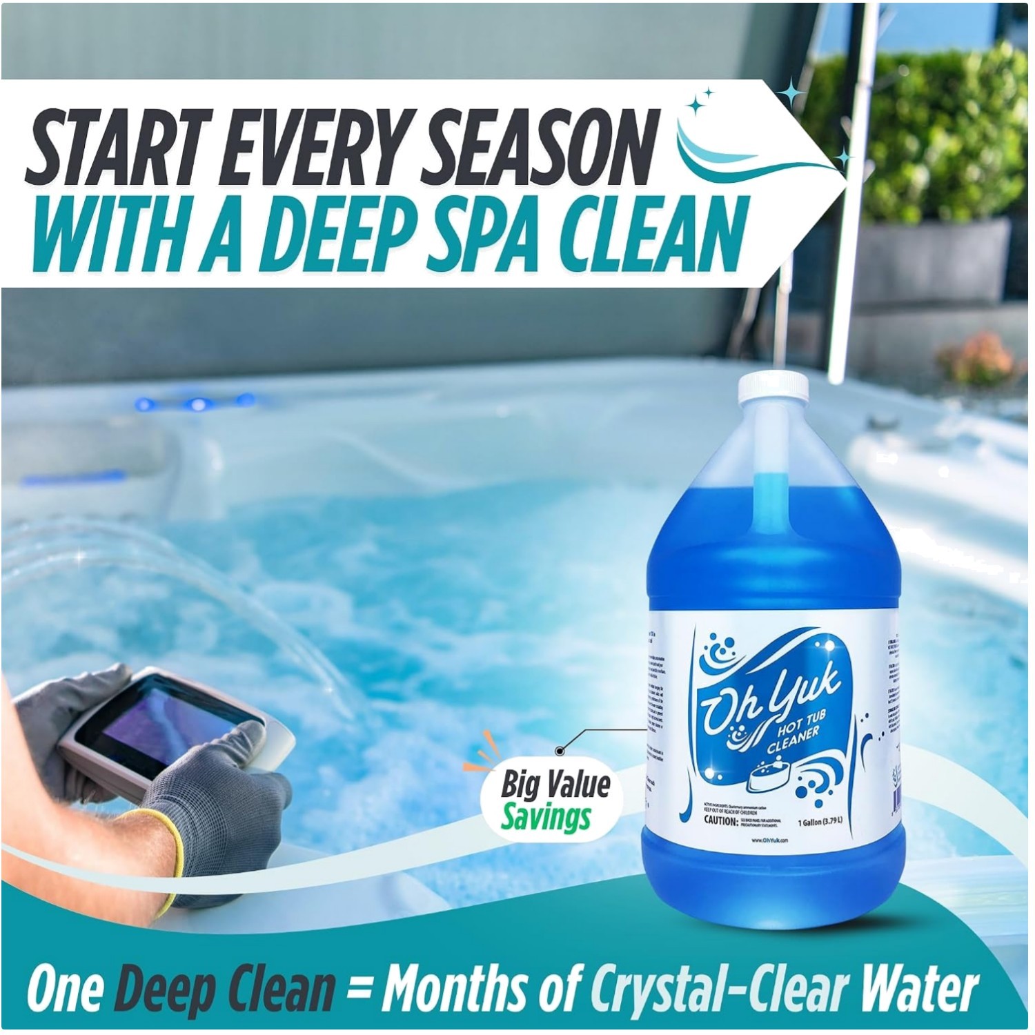 Hot Tub Maintenance – Cleaner for Indoor/Outdoor Tubs