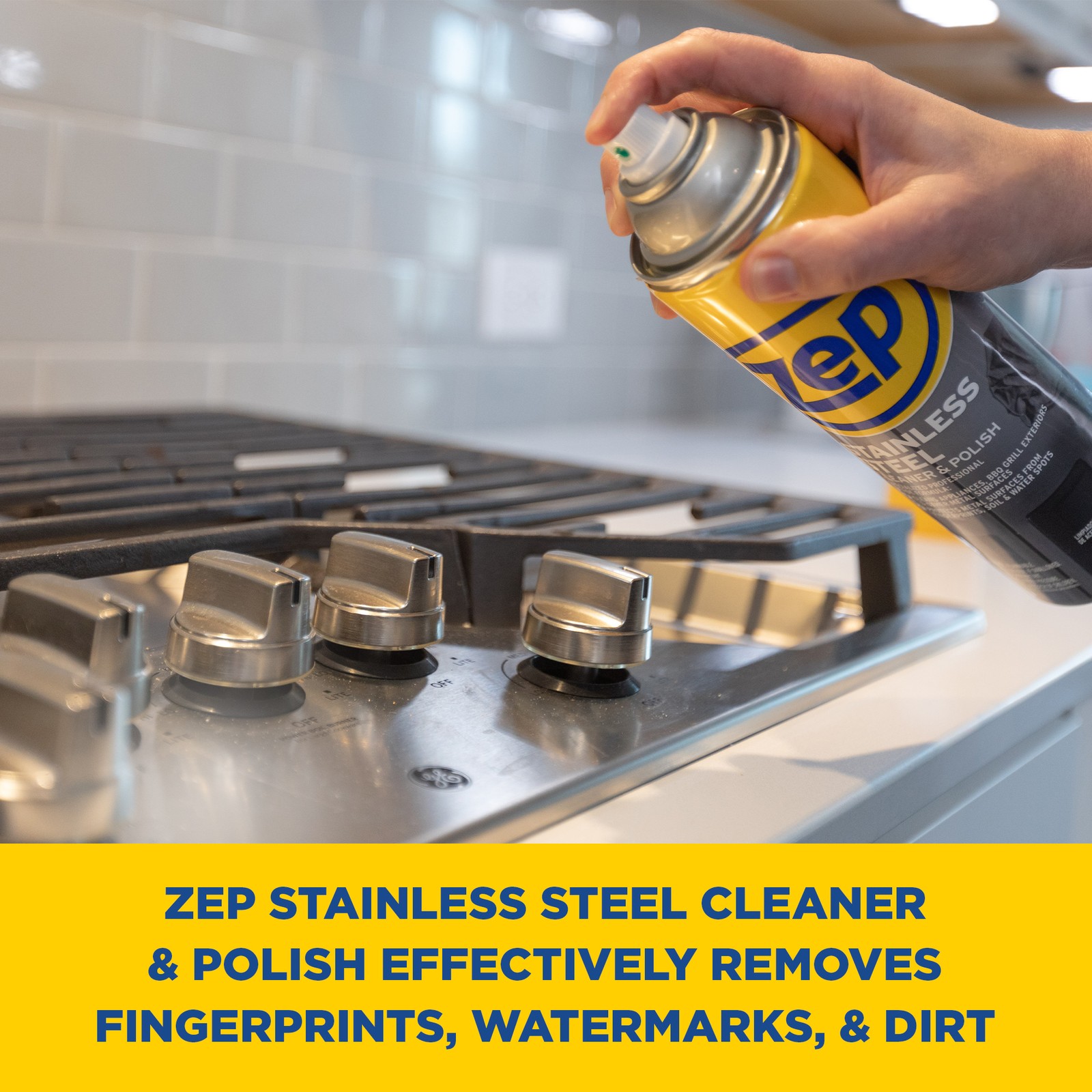 Zep Stainless Steel Cleaner and Polish 14 oz (Case of 4) ZUSSTL14 – Protects