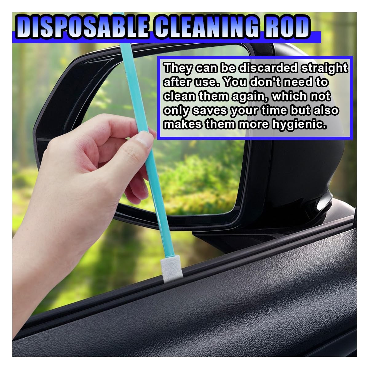 Cleaning Swab Sticks, Small Cleaning Sponge Tip for Tight Spaces, Disposable …