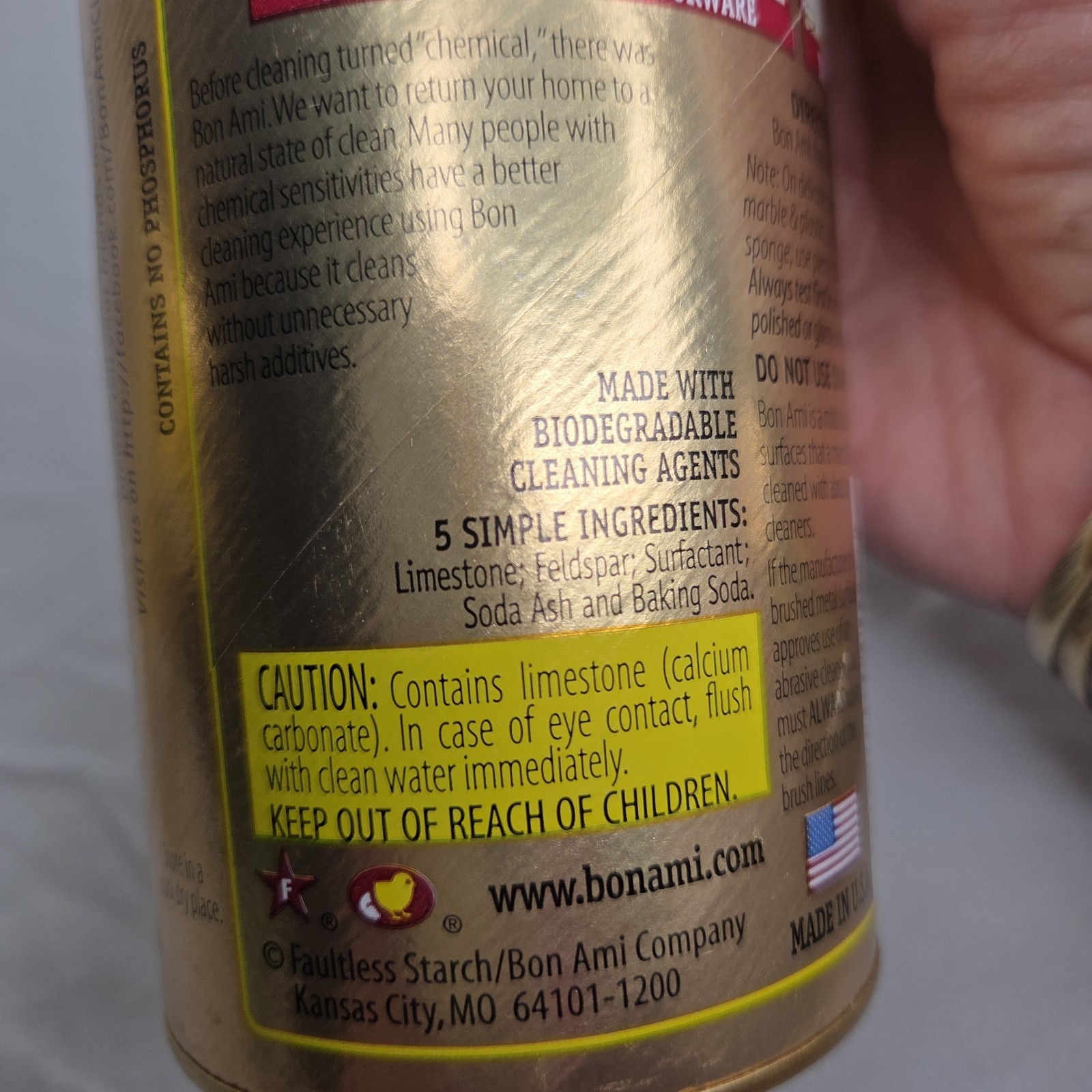 2 Bon Ami 14 Oz. Cleaning Powder 04403 Bon Ami 017500044038