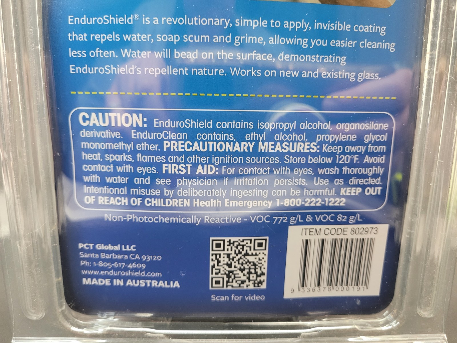 Enduro Shield Home Glass Treatment For Showers & More Protection From Soap Scum