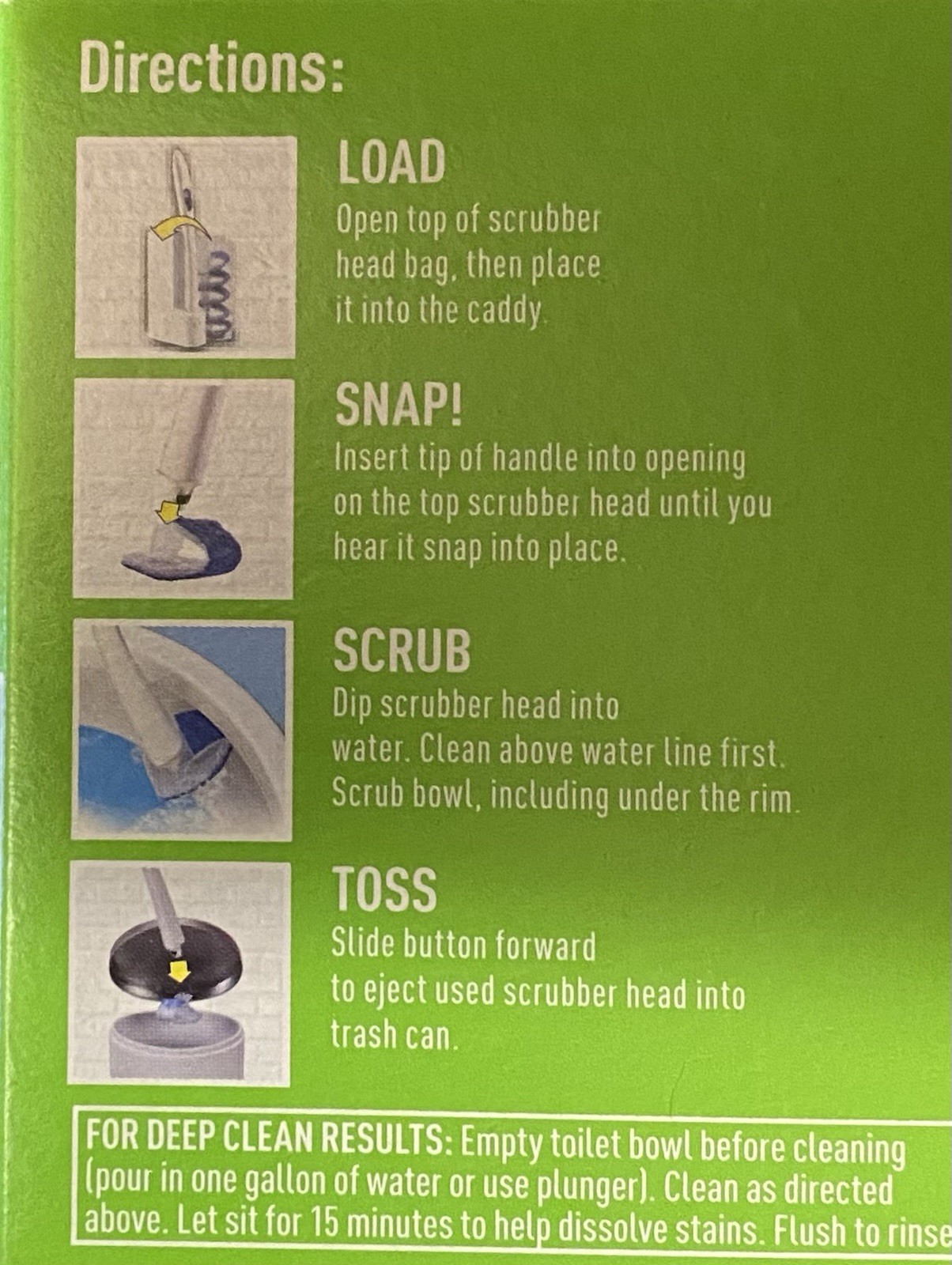 Scotch Brite Disposable Toilet Scrubber Refill Built in Cleaner 10 Pack Lot of 2