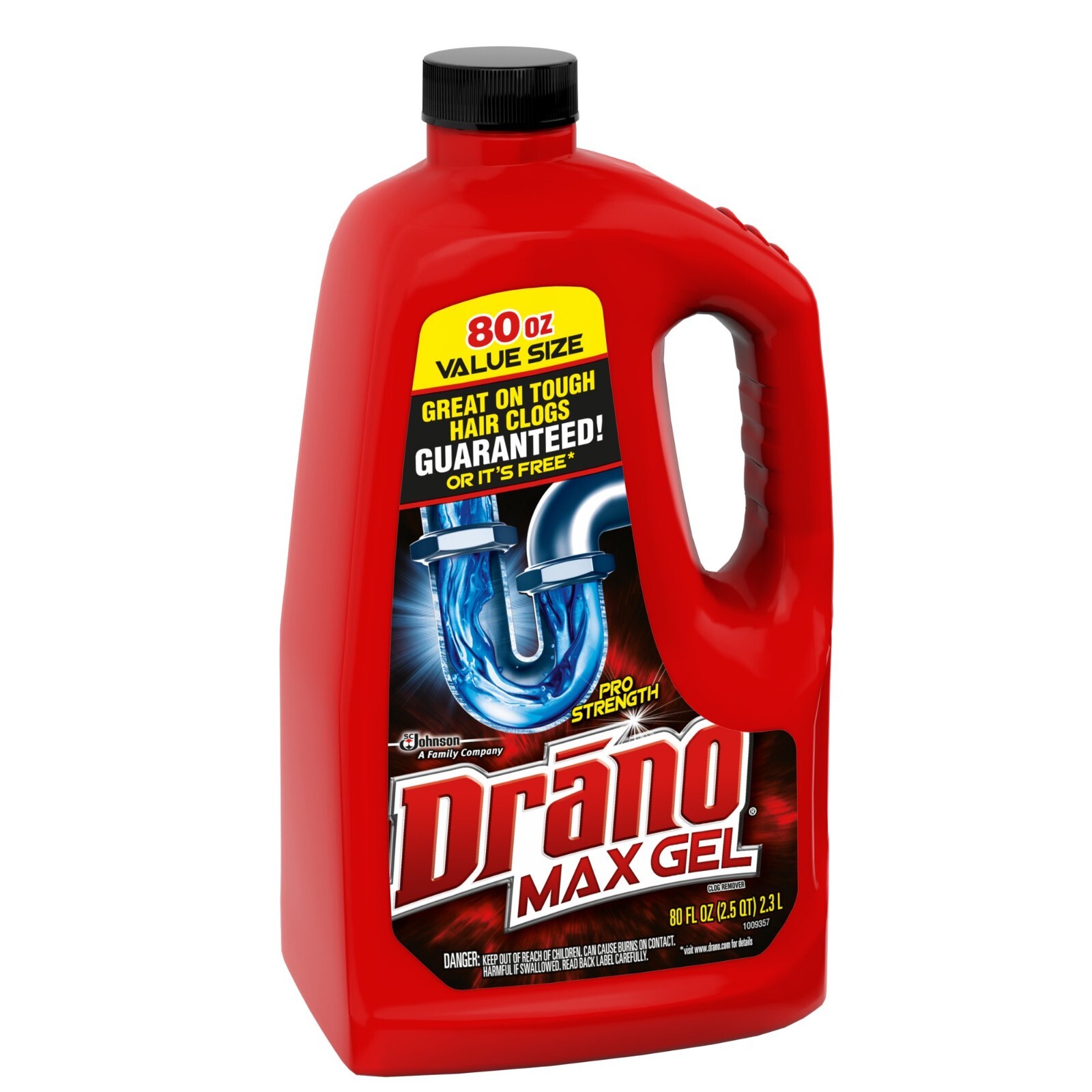 3 Pack Drano Max Gel Clog Remover Drain Cleaner Unscented Size 80 oz Jugs
