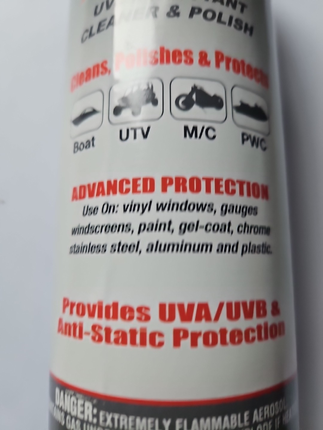 Genuine HARDLINE Products 12oz RX UV PROTECTANT CLEANER & POLISH NOS OEM R2S4