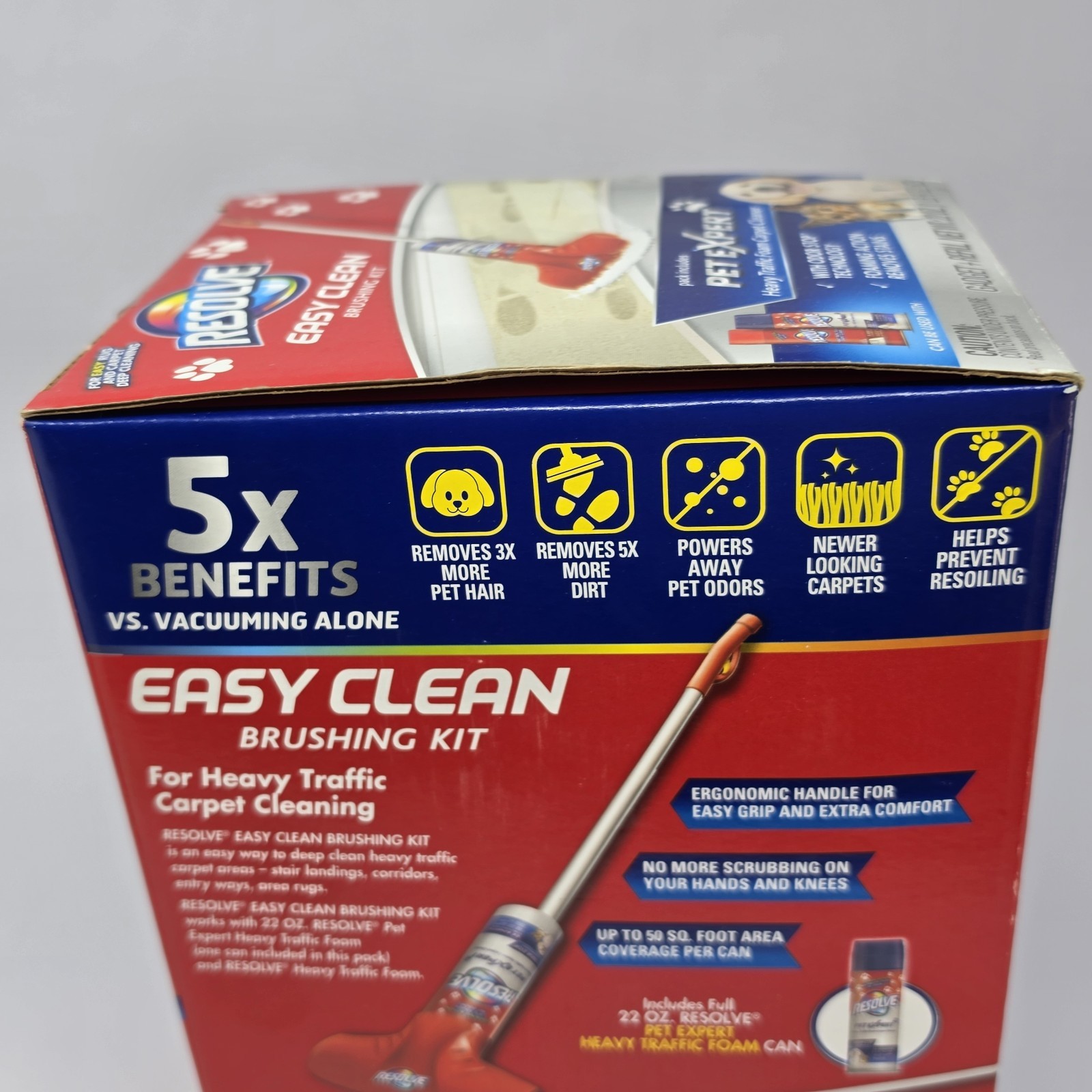 NEW Resolve Easy Clean Pet Expert Brushing Kit Heavy Traffic Carpet Cleaning