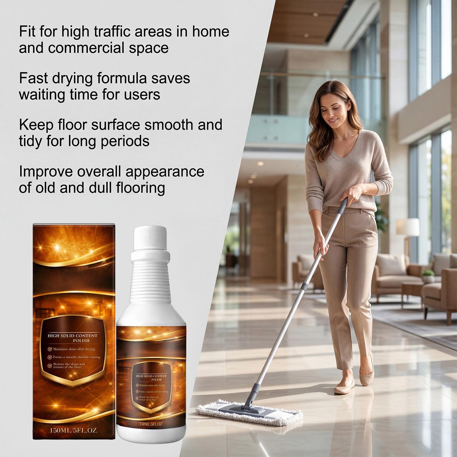 150ML Floorrevive Wood Floor Restorer, Purevive Floor Restore, Floor Polish