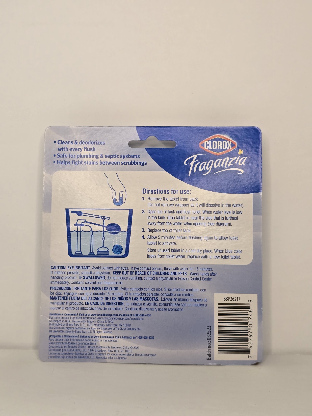 Clorox Fresh Scent Toilet Bowl Cleaner Bleach Free Lasts Over 360 Flushes 2 Tabs