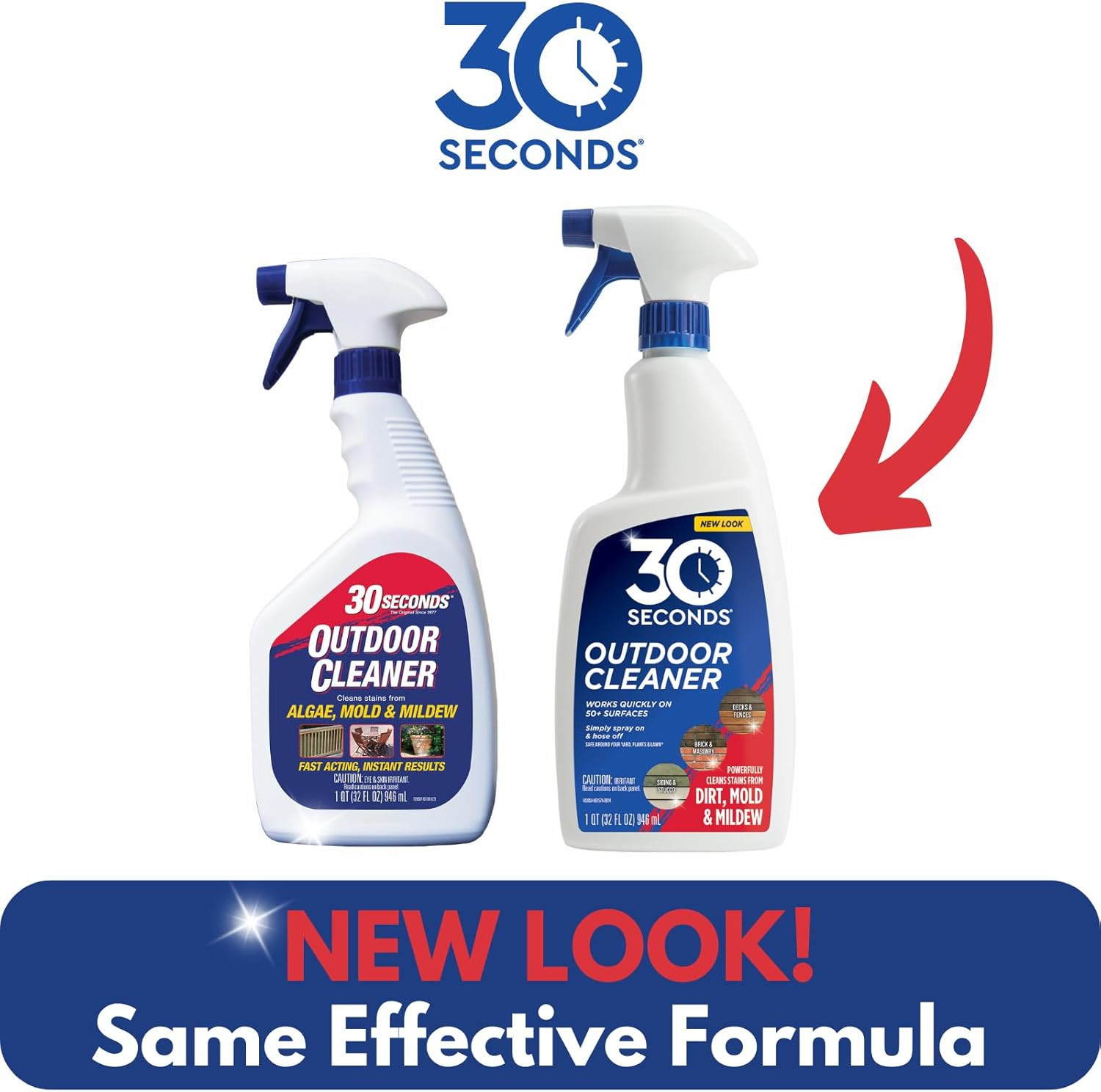 Outdoor Mold & Mildew Stain Remover Spray | Ready to Use | 32 Fl