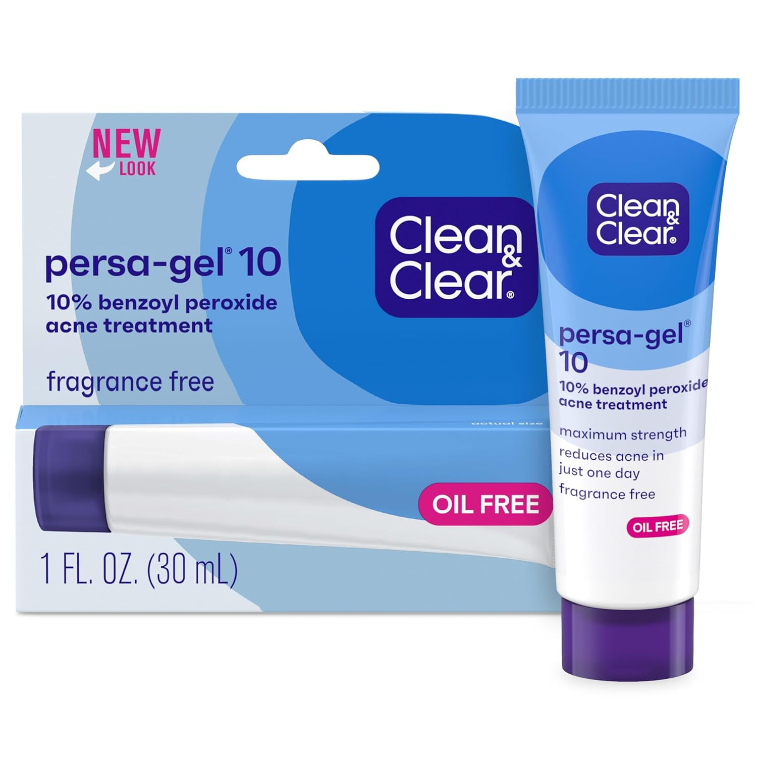 Persa-Gel 10 Oil-Free Acne Spot Treatment with Maximum Strength 10% Benzoyl Pero